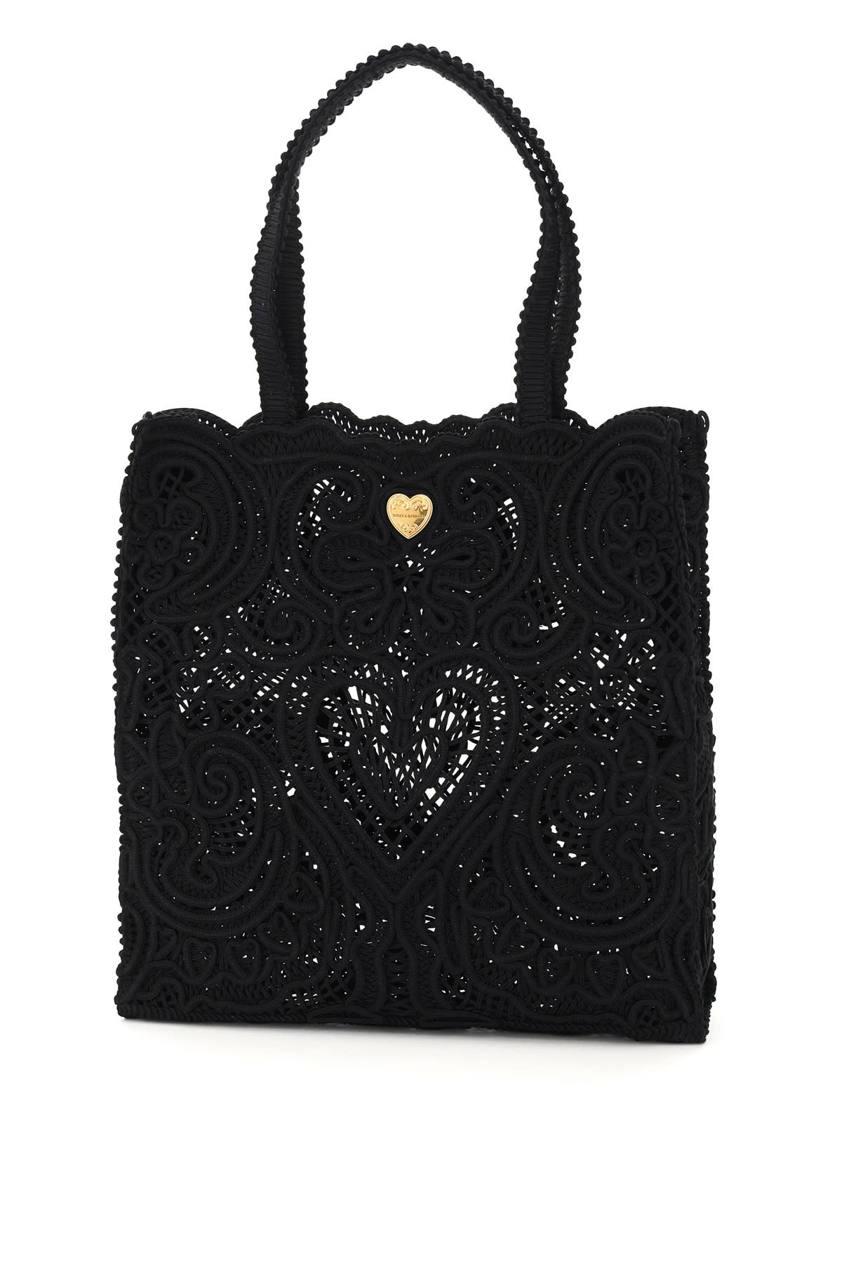 Dolce & Gabbana Beatrice Medium Tote Bag Cordonetto Lace