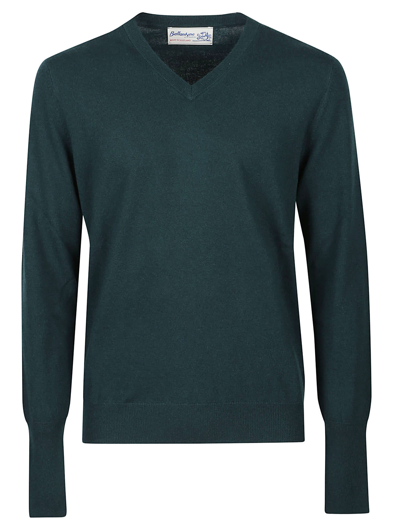 Ballantyne Plain V-neck Sweater In Vetro