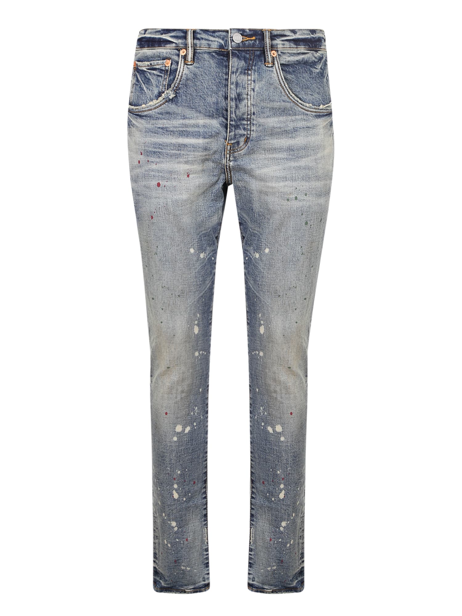 Purple Brand Vintage Spotted Tapered-leg Jeans