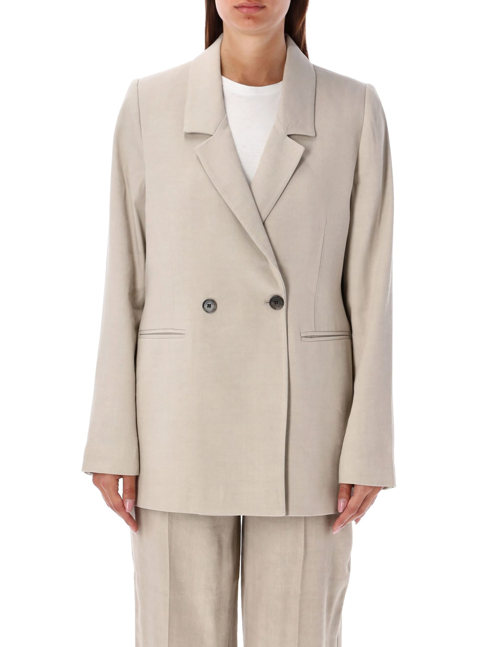 Shop Anine Bing Diana Blazer In Beige