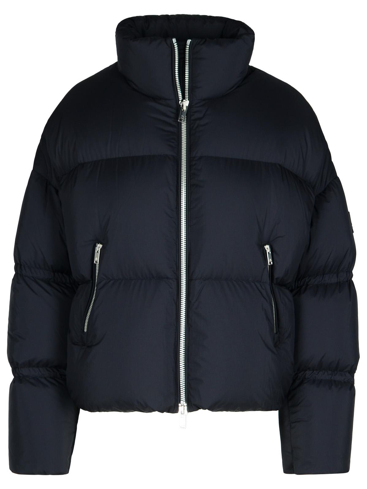 agate Matt Black Nylon Down Jacket