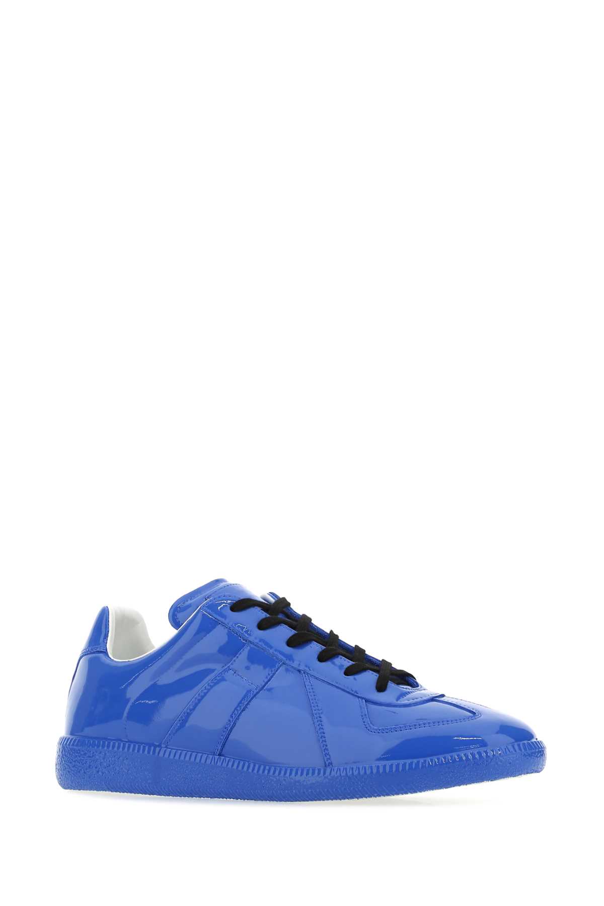 Maison Margiela Electric Blue Leather Replica Sneakers In T6046