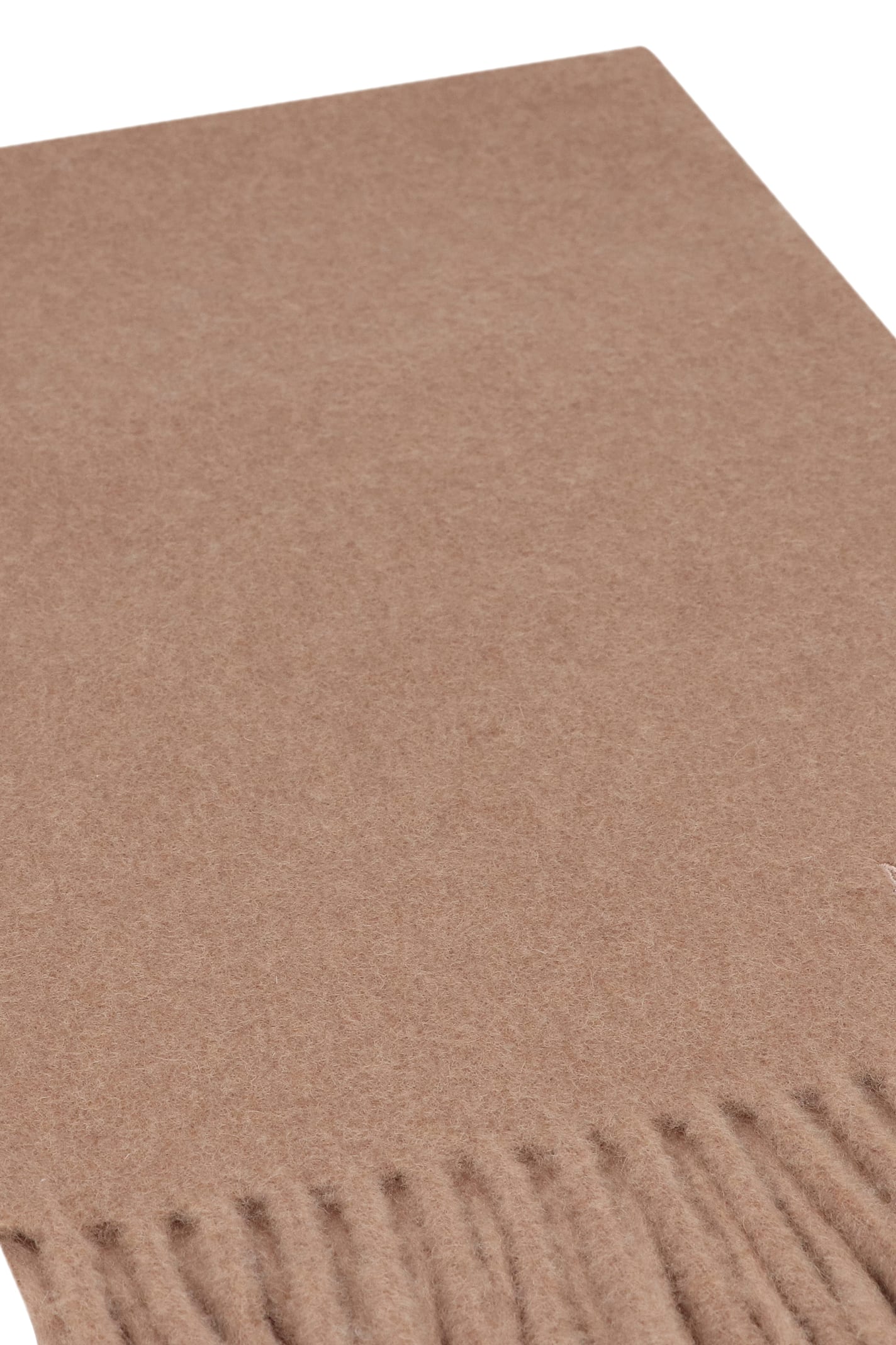 Max Mara Scilli Scarf In Wool In Brown