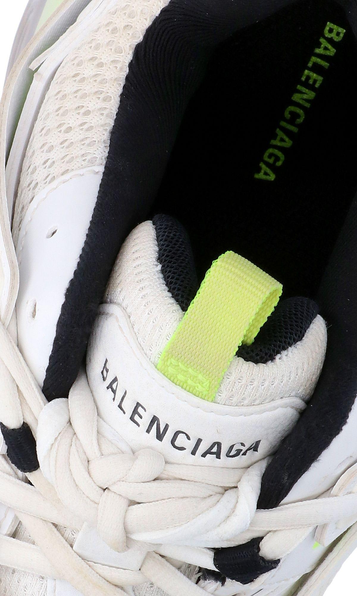 Shop Balenciaga Track Worn Out Sneakers In White