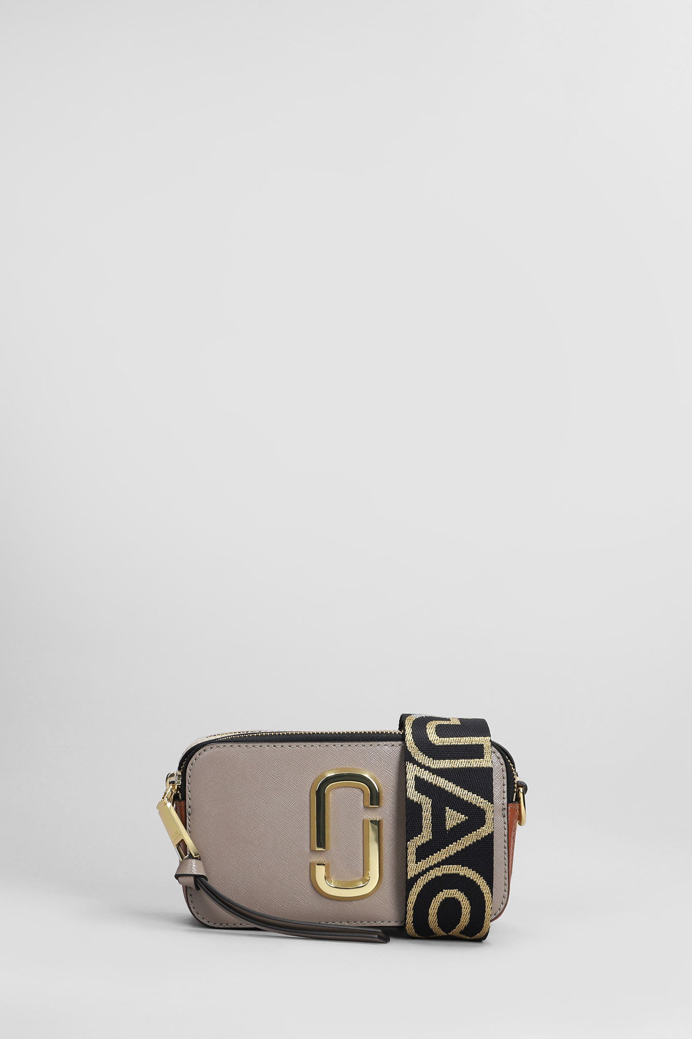 Marc Jacobs The Snapshot Shoulder Bag In Taupe Leather In Brown