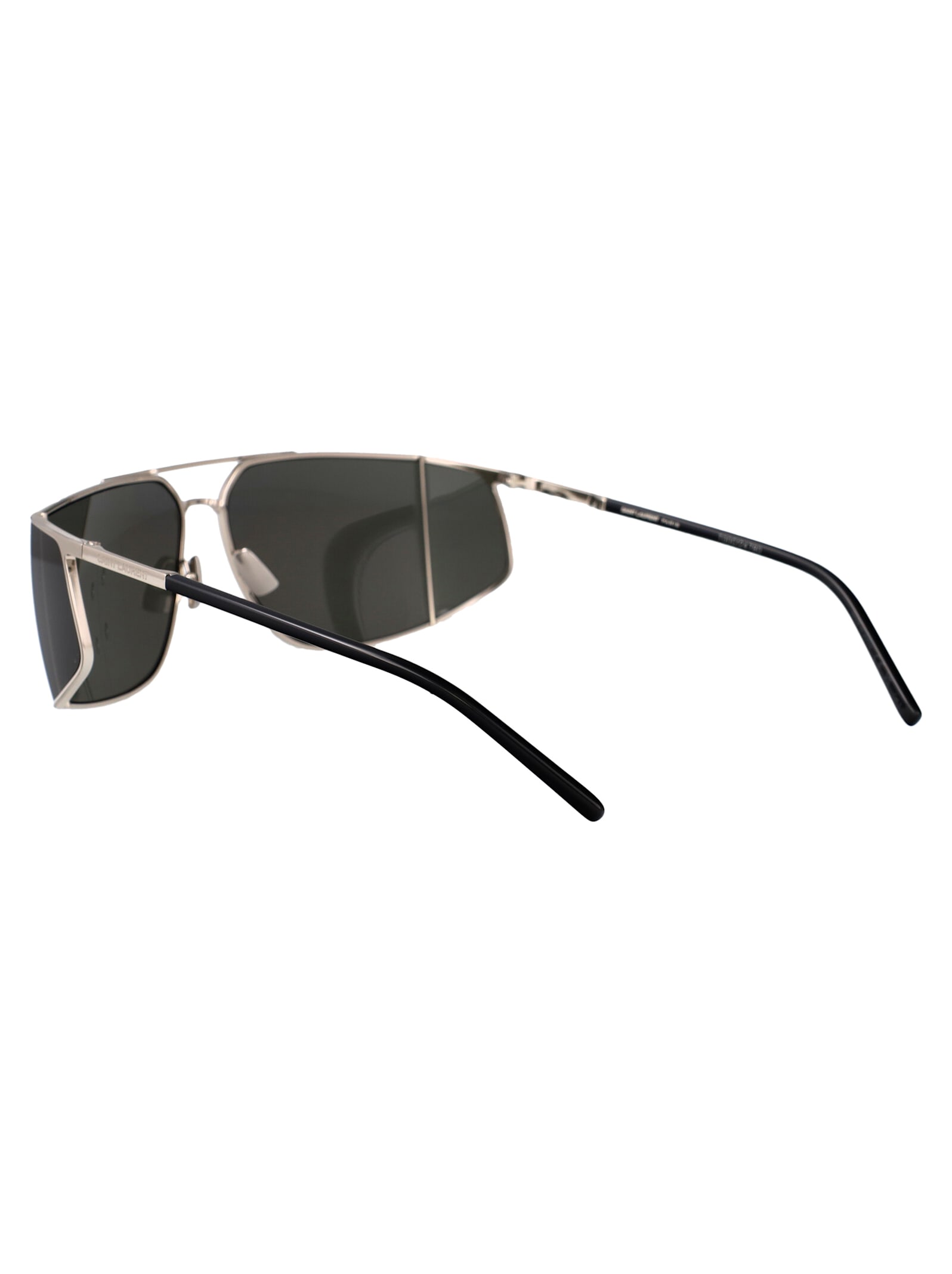 Saint Laurent Sl 750 Sunglasses In Silver-silver-grey
