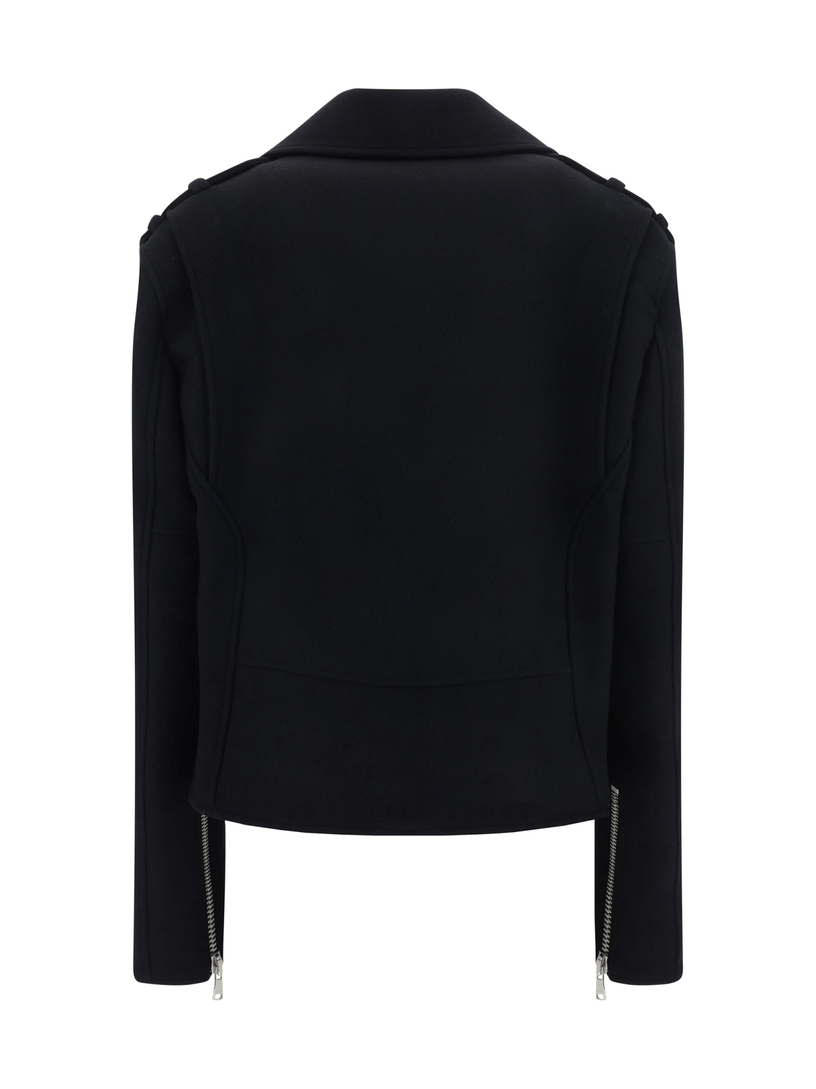 Shop Balmain Jacket In 0pa Noir