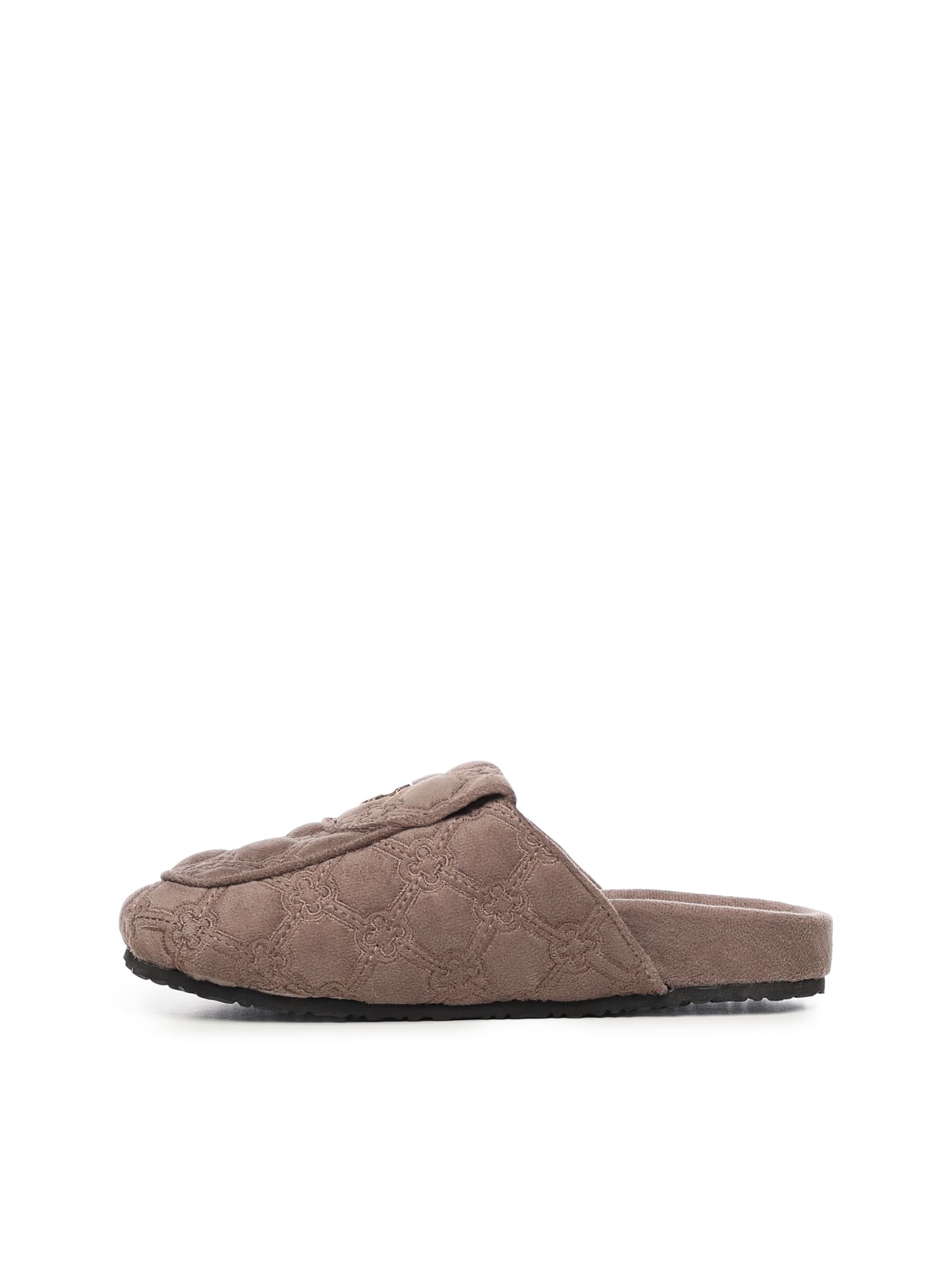 V73 Keira Slipper With Logo In Brown