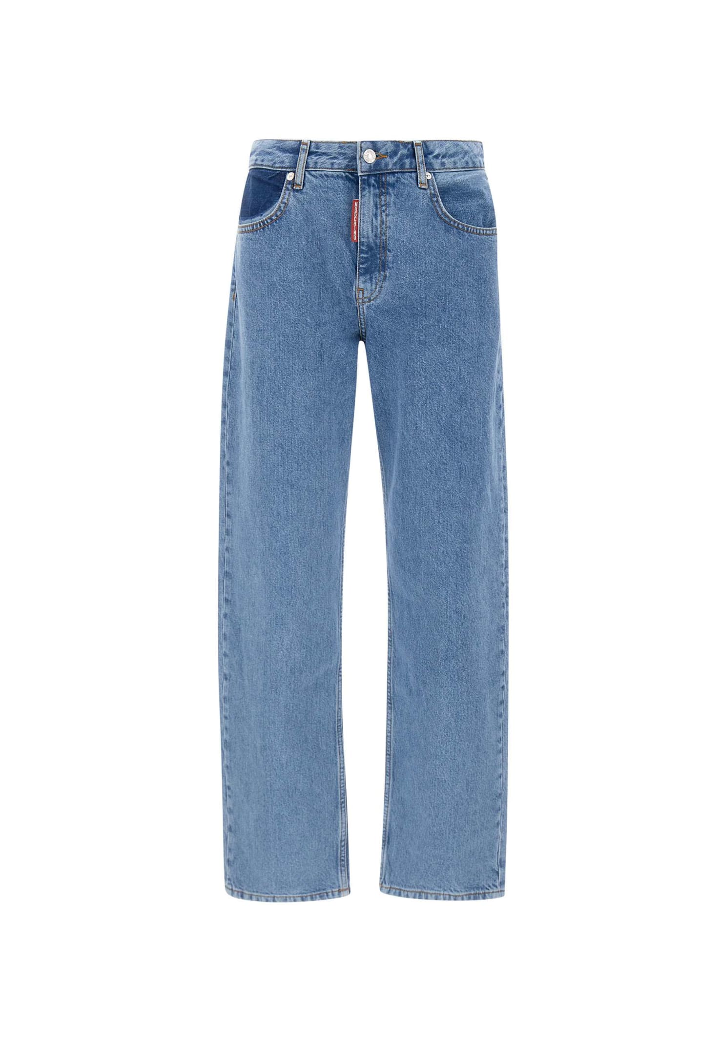 Moschino Boyfriend Fit Jeans In Blue