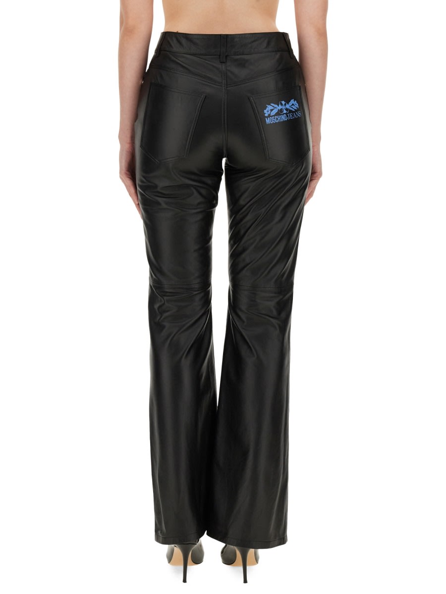 Shop M05ch1n0 Jeans Flared Pants In Black