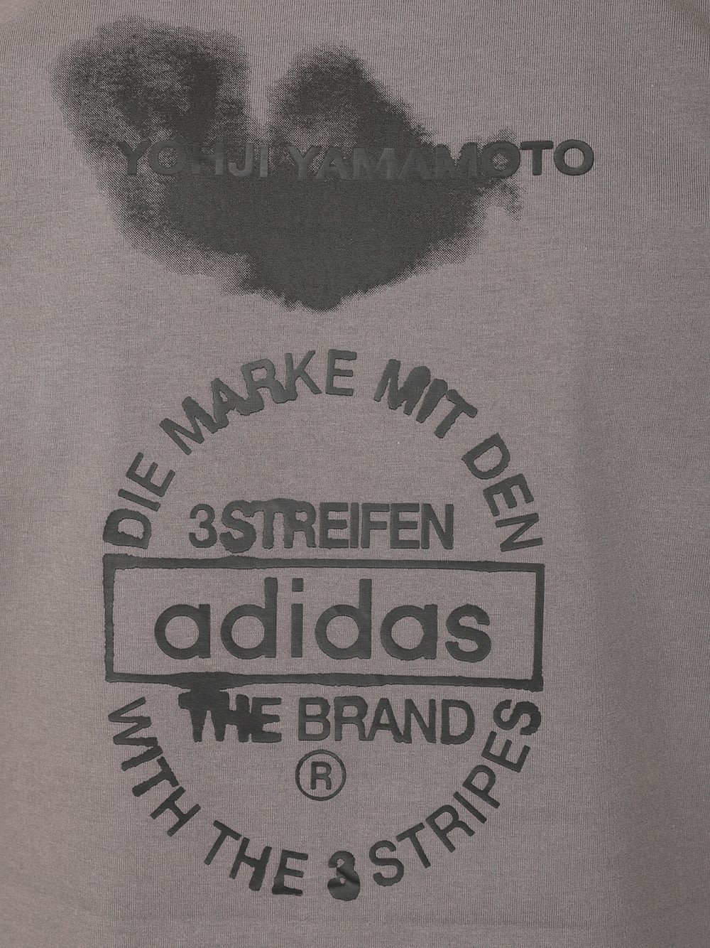Y-3 Graphic Short Sleeve Tee T-shirt In Gray