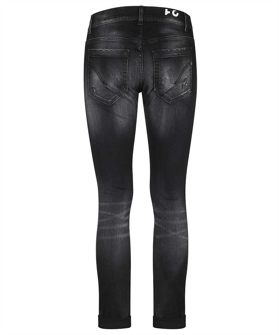 Shop Dondup Stretch Denim Trousers In Black