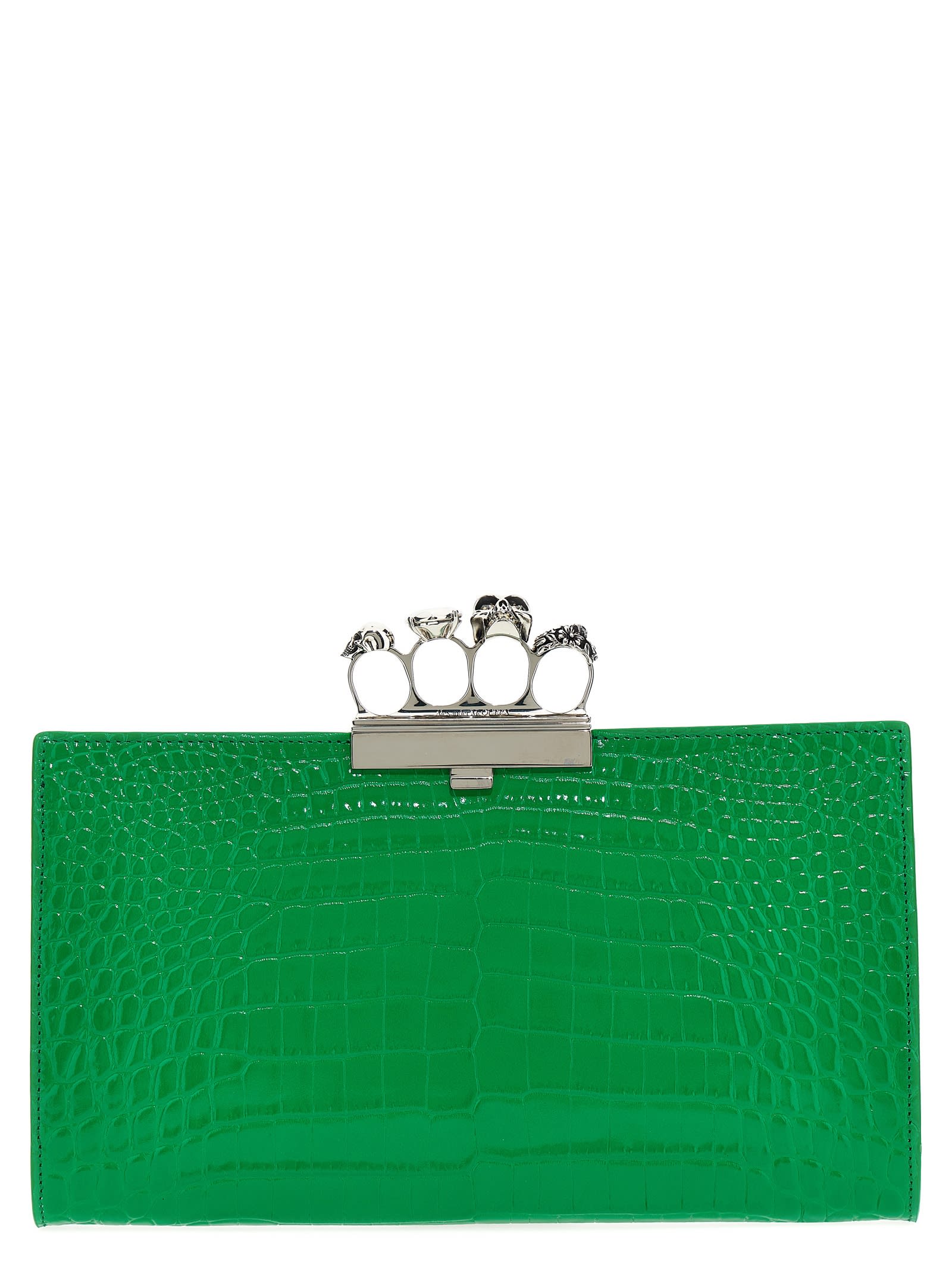 Alexander McQueen Leather Four-ring Clutch