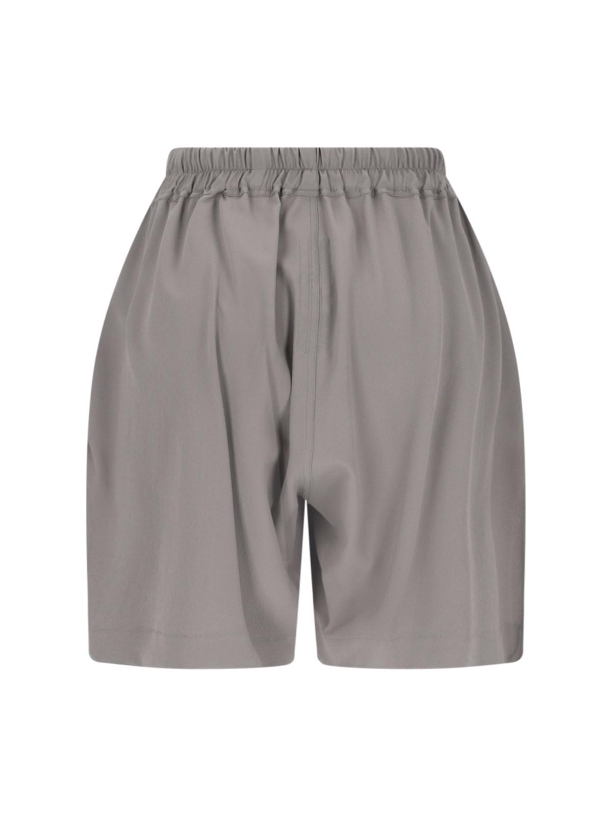 Shop Rick Owens Track Shorts In Dove Grey