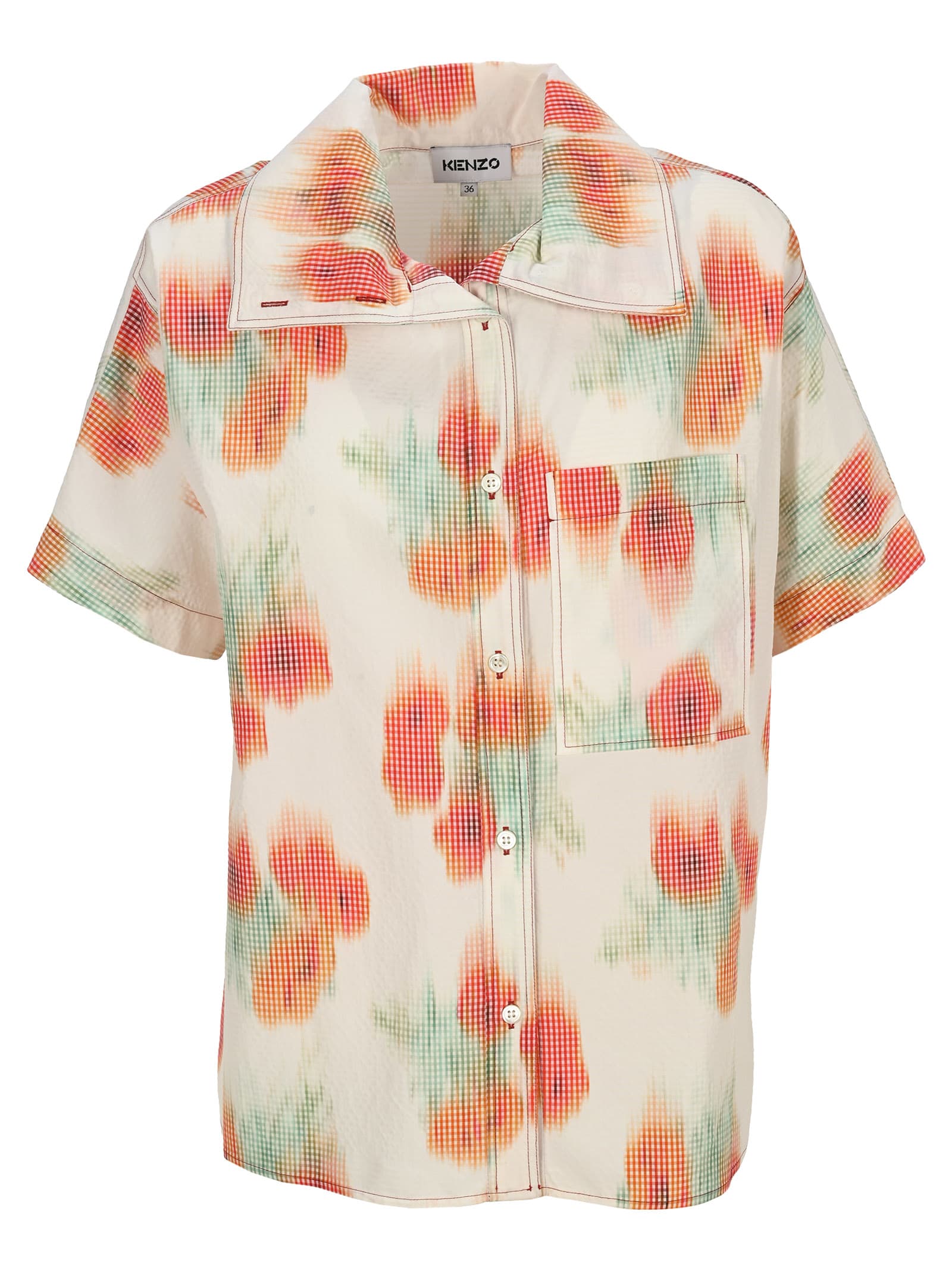 KENZO COQUELICOT CASUAL SHIRT,FB52CH0409S419