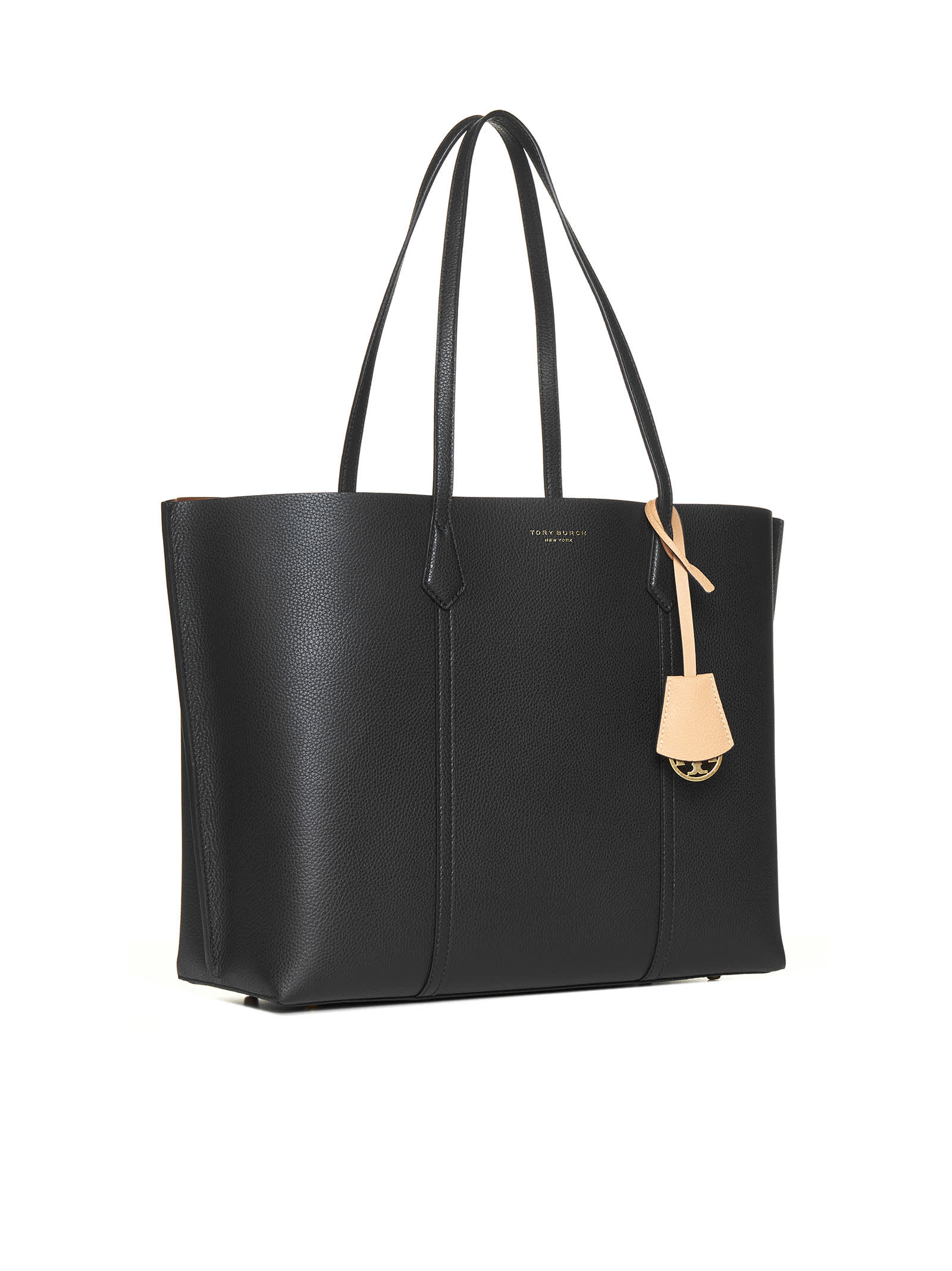 Tory Burch Perry Triple Compartment Tote Bag In Black