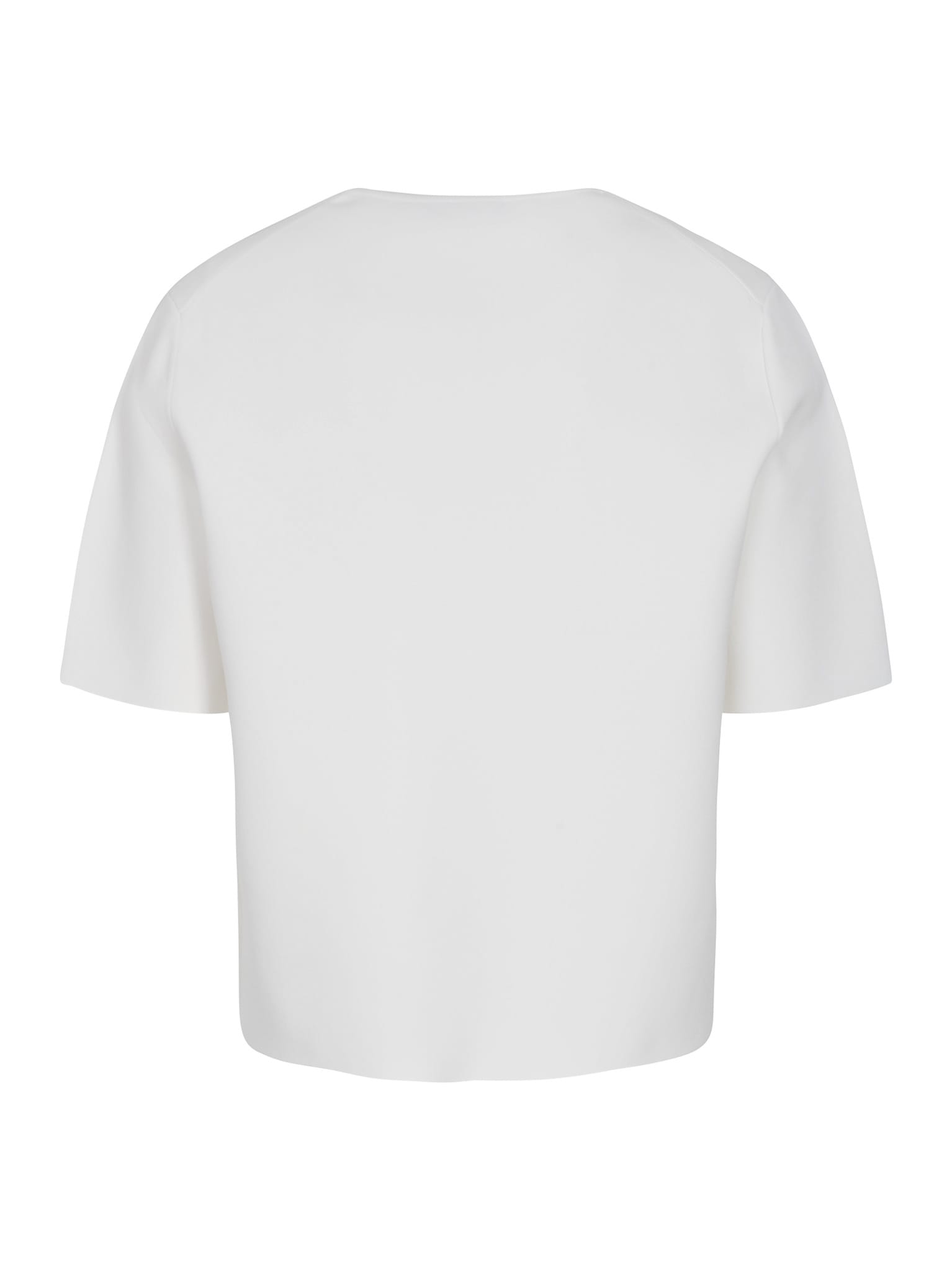 Theory Collared Silk Polo Shirt With Short Sleeves In White