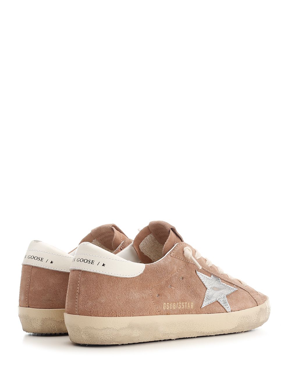 Shop Golden Goose Super-star Classic Sneakers In Pink/silver/white