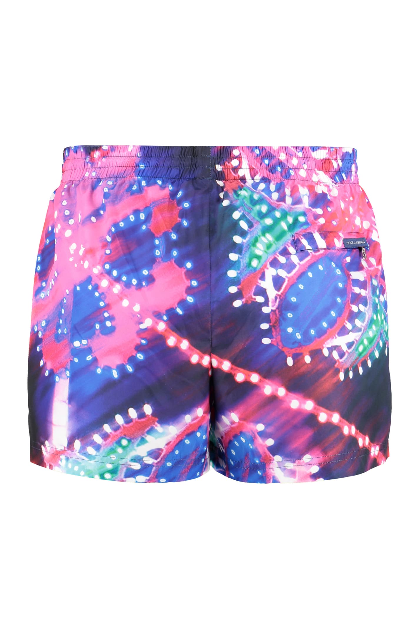 Shop Dolce & Gabbana Printed Swim Shorts In Multicolour