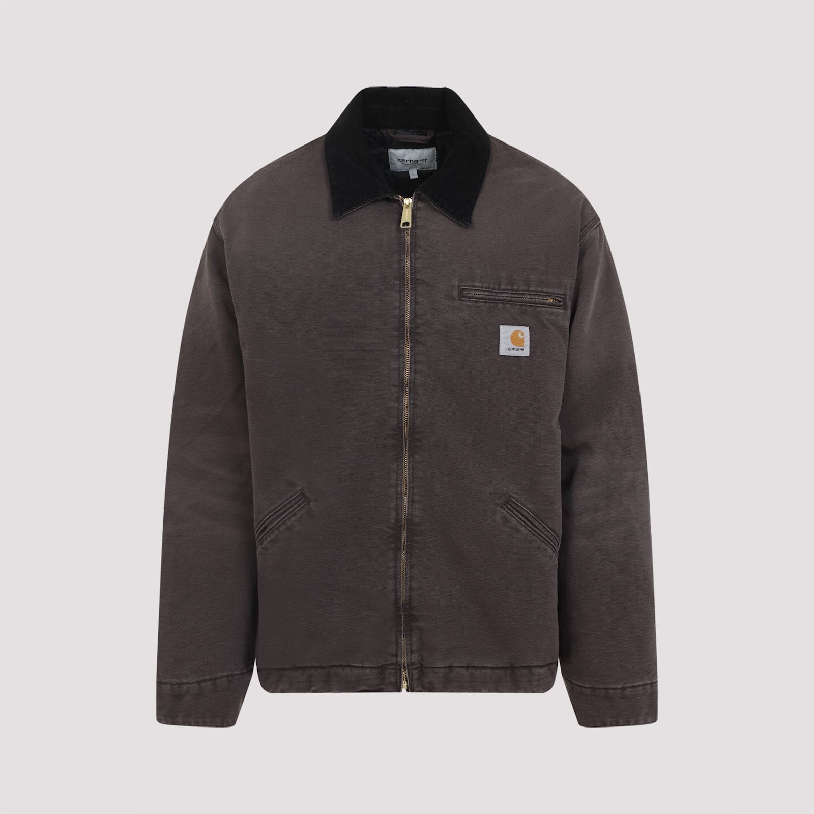 Carhartt Winter Og Detroit Jacket Aged Canvas Tobacco In Gray