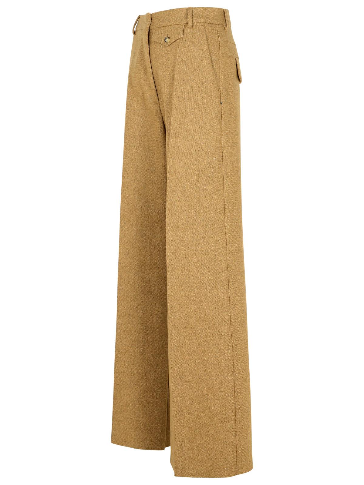 Shop Sportmax Udente Brown Wool Blend Pants