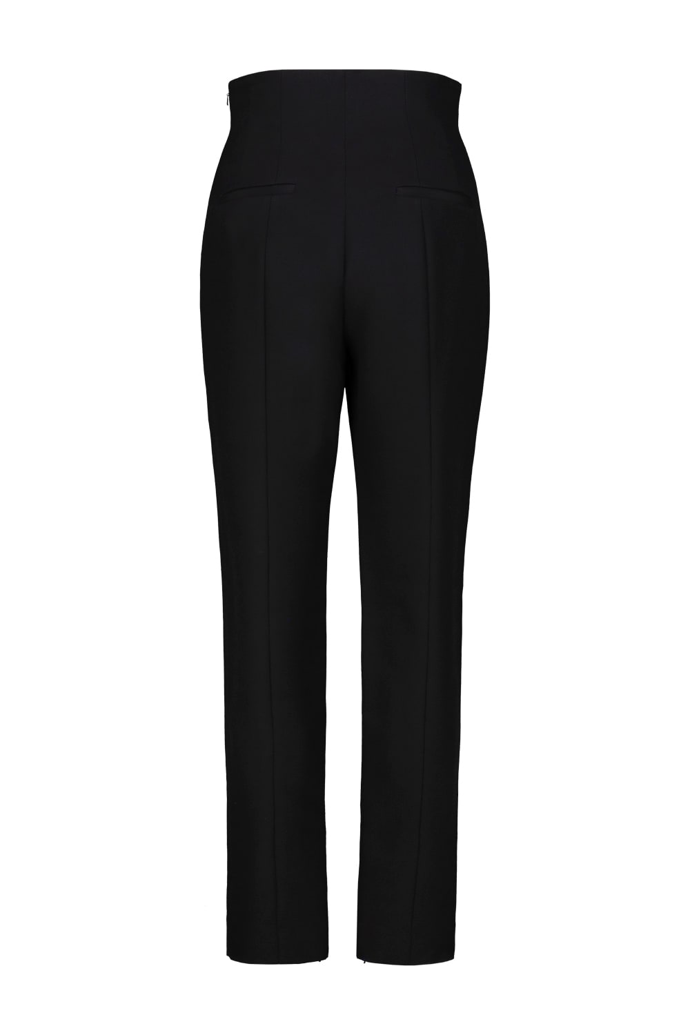 Khaite Slim-fit Satin Trousers In Black