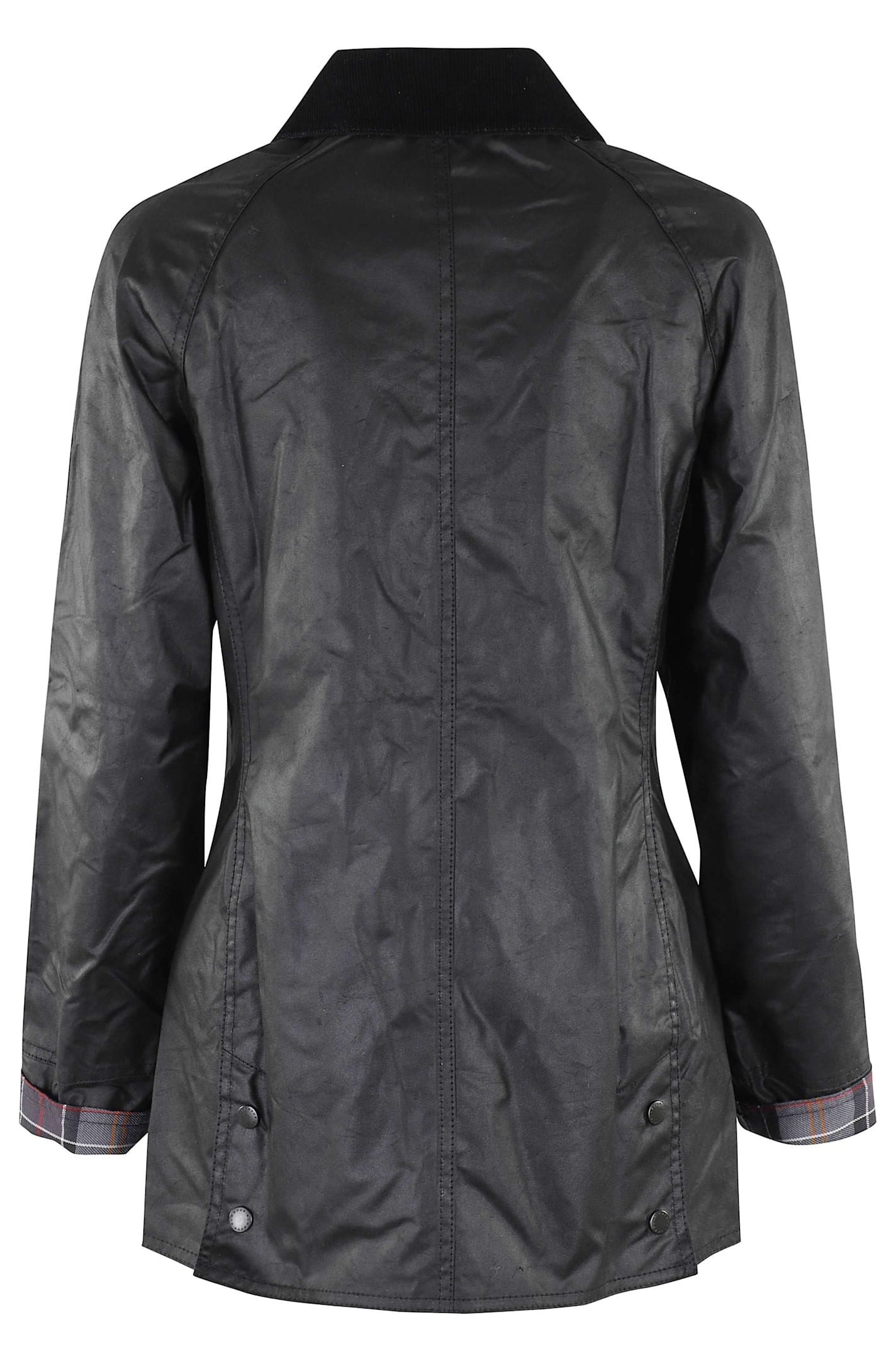 Barbour Beadnell Wax Jacket In Black