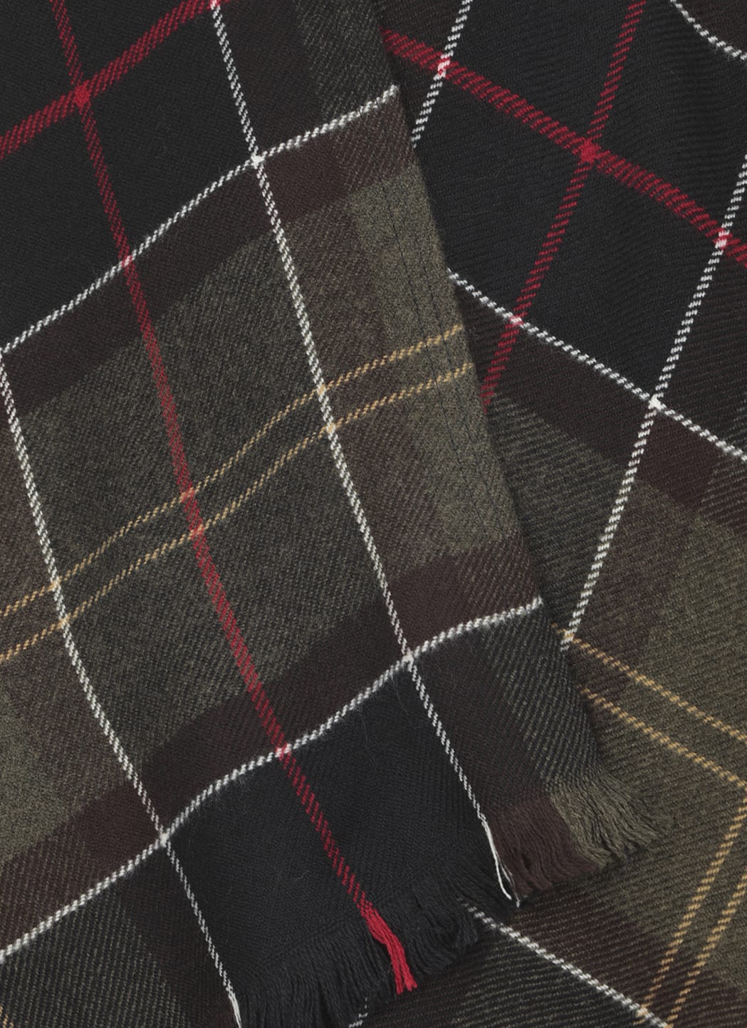 Barbour Staffin Tartan Cape In Multi