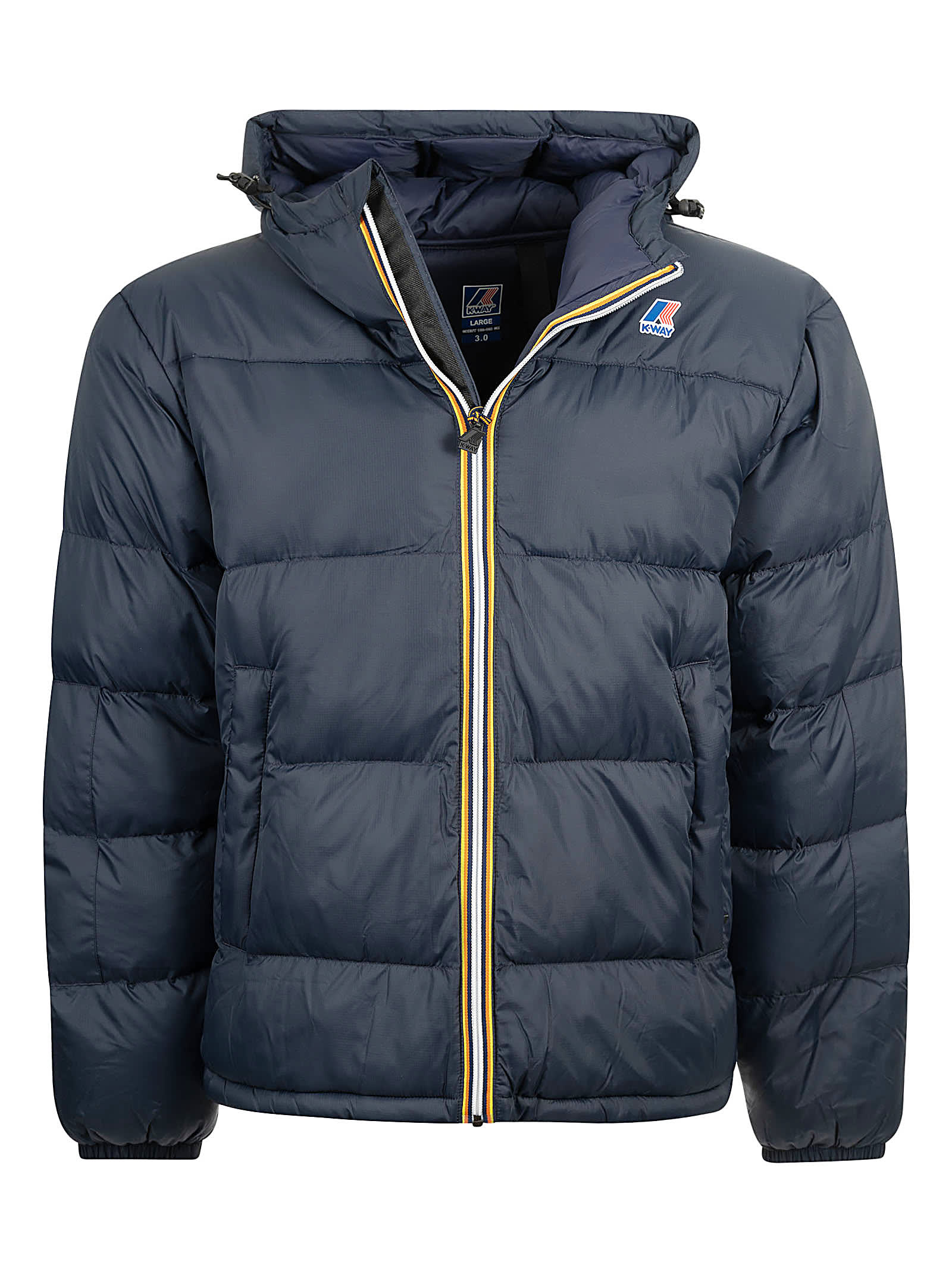 Shop K-way Le Vrai 3.0 Claude Heavy Warm Padded Jacket In Blue Depth