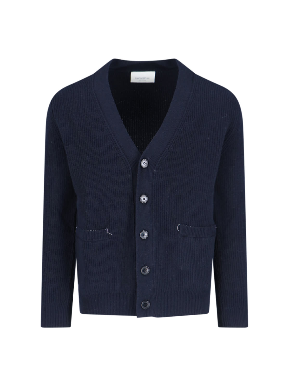 Shop Ballantyne V-neck Cardigan In Blue