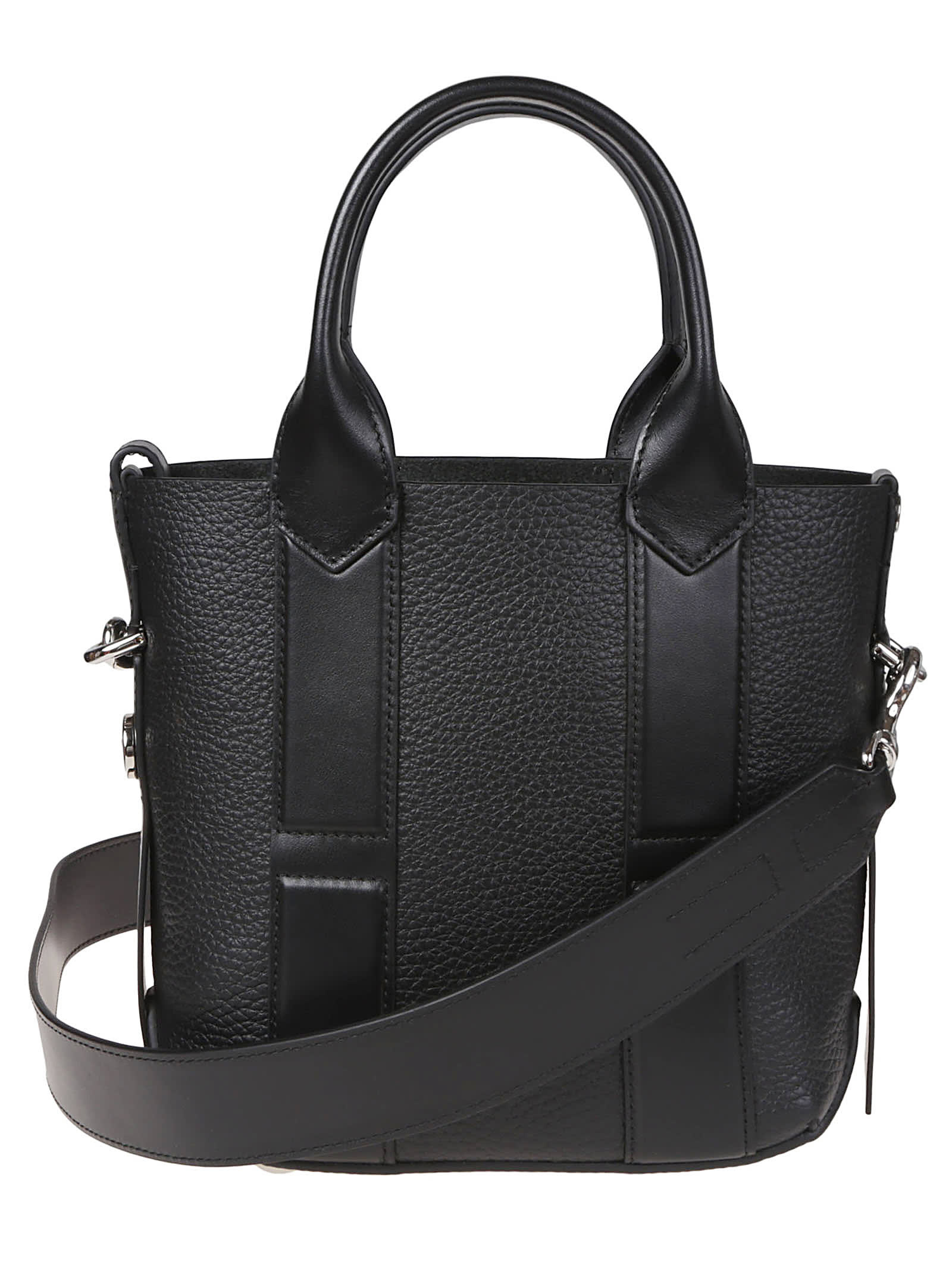 Hogan Leather Shoulder Bag 2 Handles In Nero