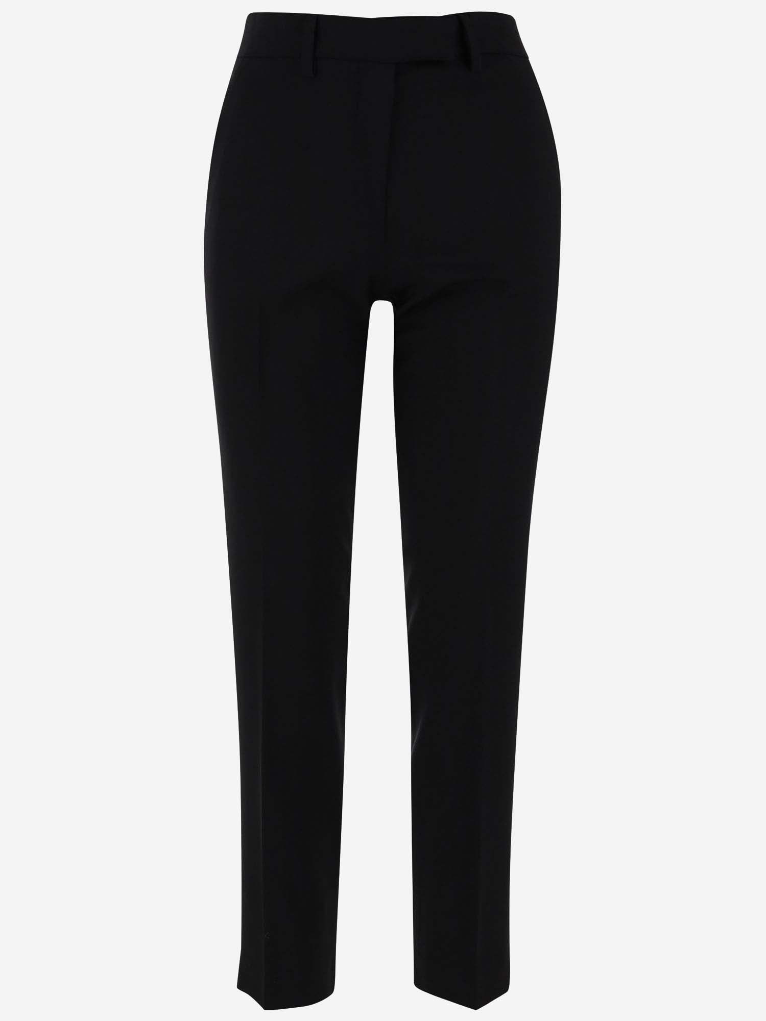 Shop True Royal Wool Gabardine Pants In Black