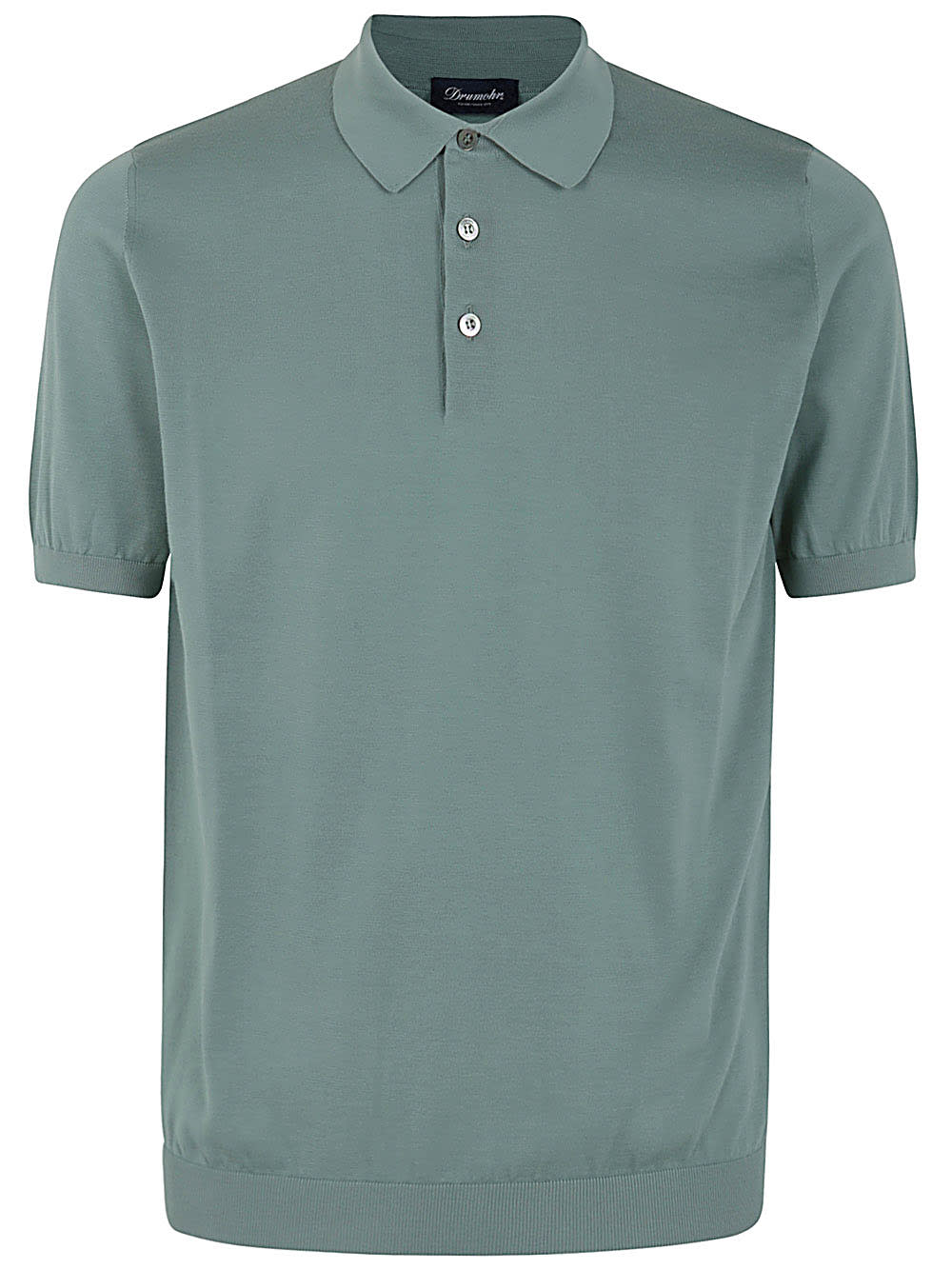 Shop Drumohr Polo Sweater In Green