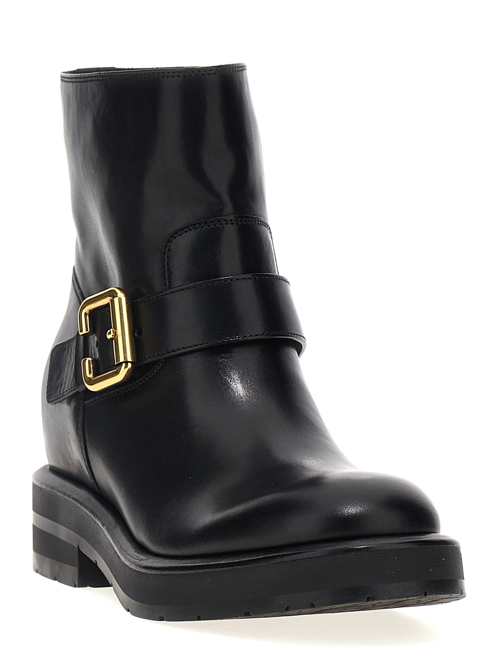 Shop Chloé Coddington Ankle Boots In Black