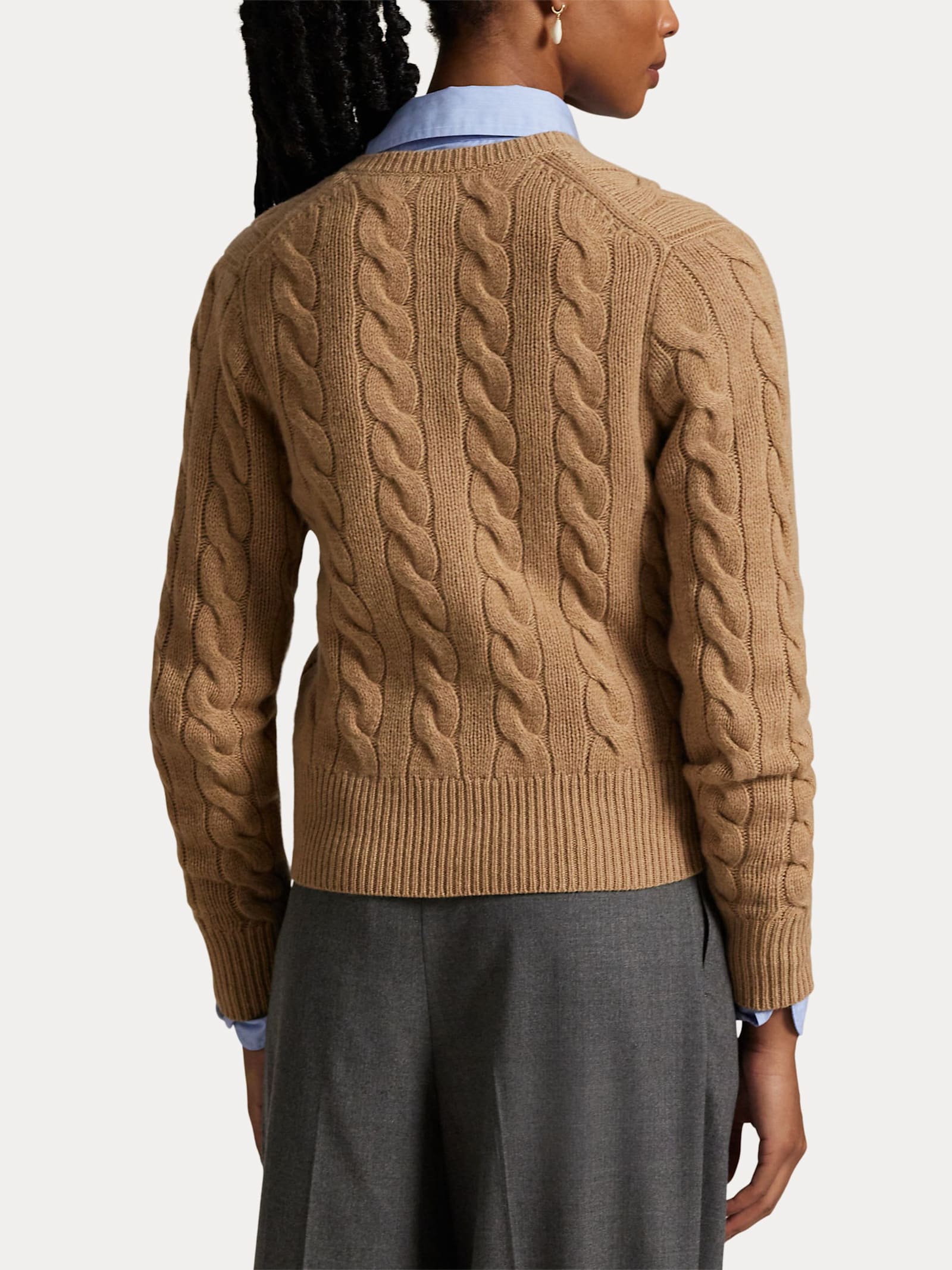 Ralph Lauren Cardigan In Sand