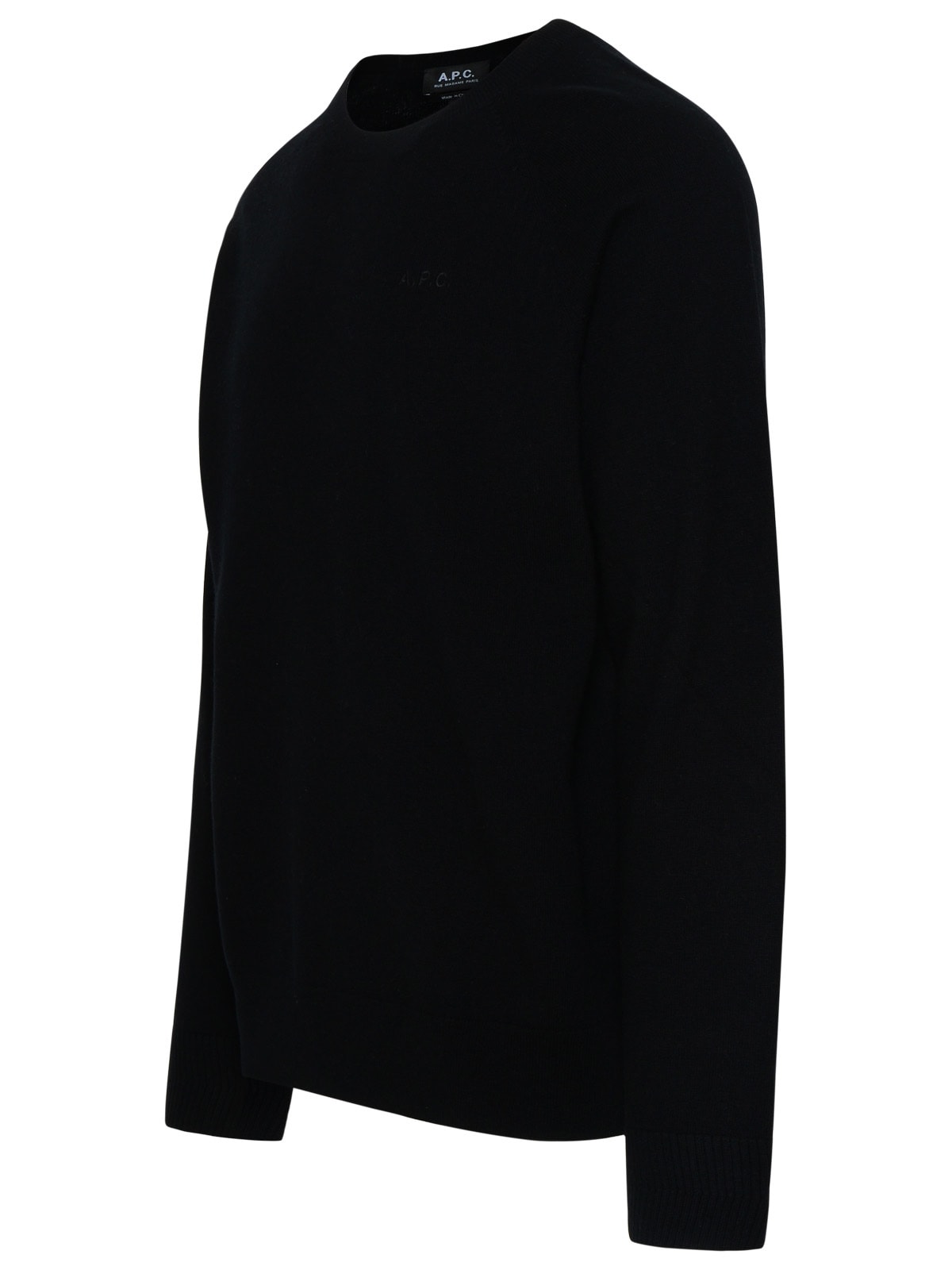 Shop Apc Black Elie Sweater In Virgin Wool