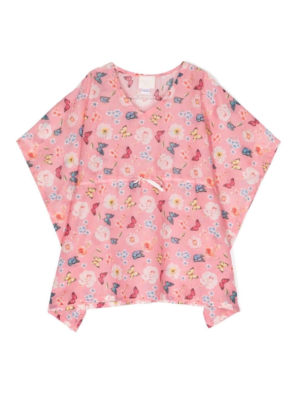 Story Loris Kids' Dress With Print In Pink