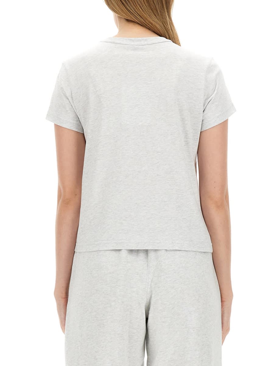 Alexander Wang T Alexanderwang. T Essential Shrunk T-shirt In Lightheathergrey
