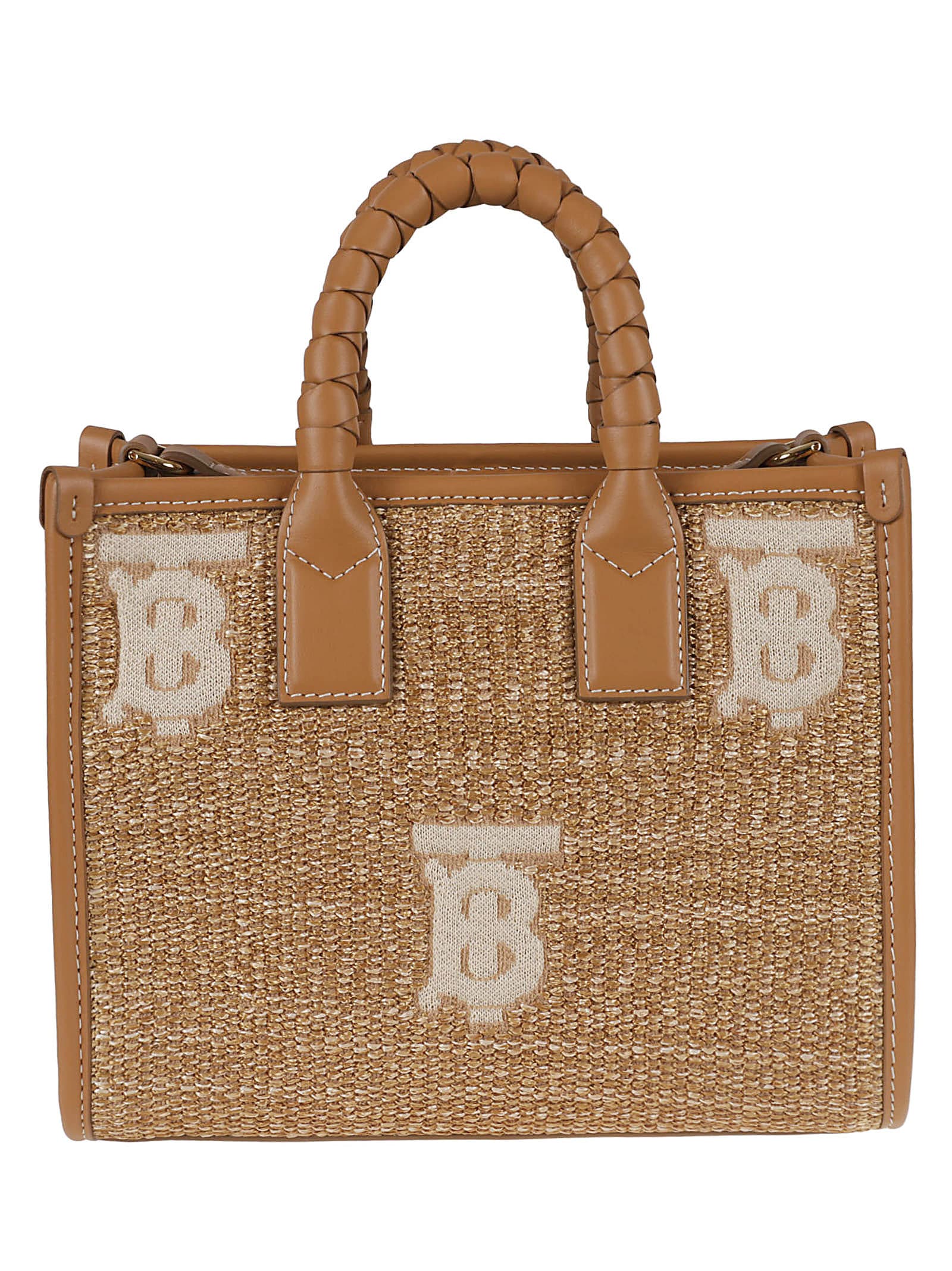 BURBERRY LOGO WEAVE TOTE