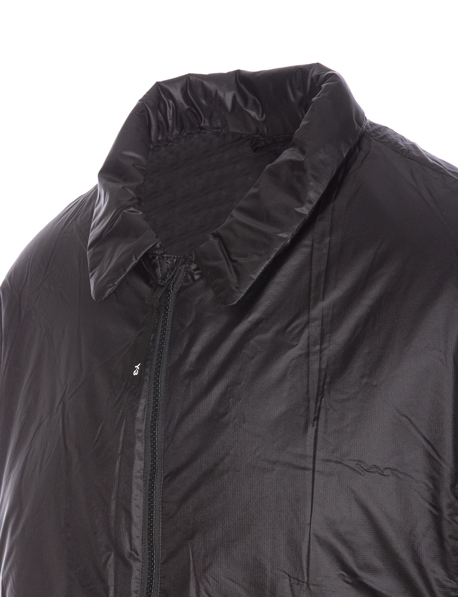 Shop Y-3 Logo Liner Light Down Jacket In Black