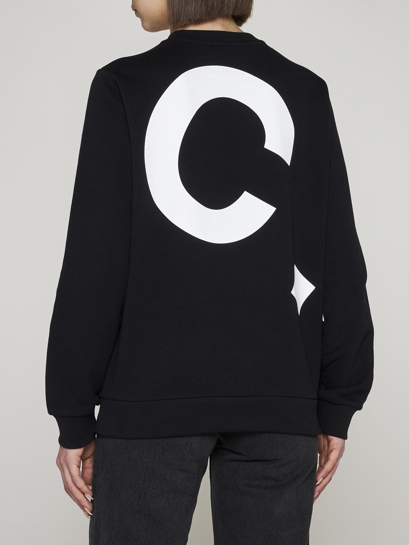 Shop Apc Cory Logo Cotton Sweatshirt In Black