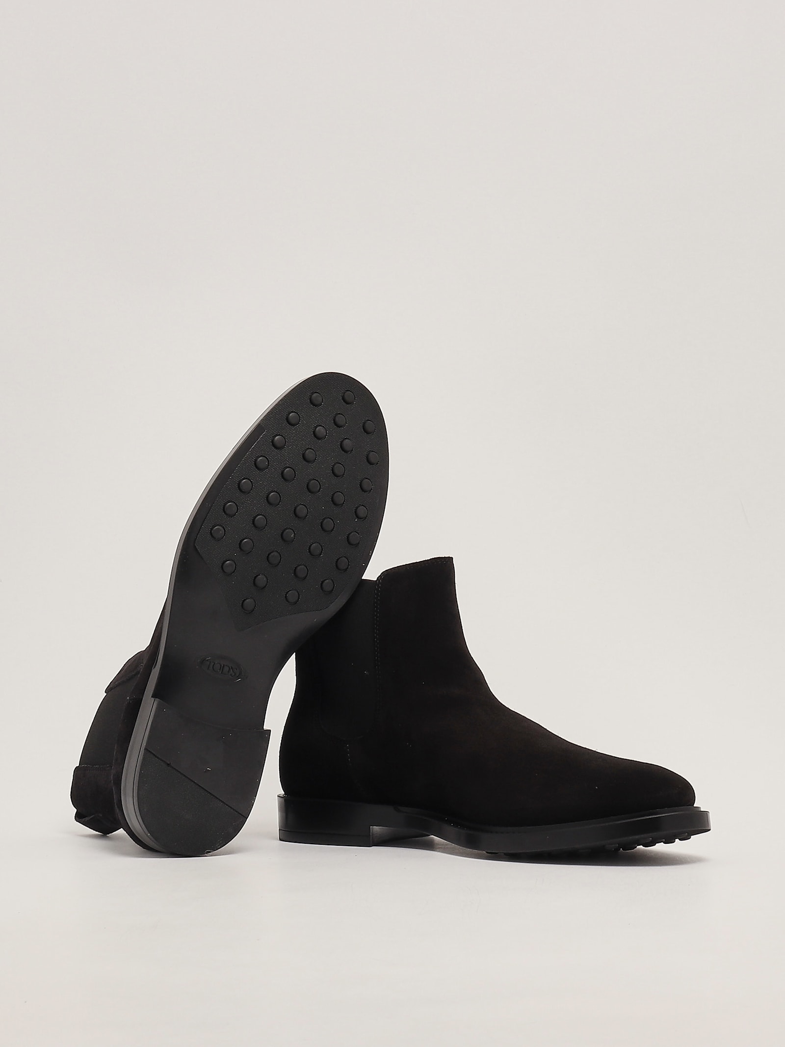 Shop Tod's Stivaletto El.formale Gomma 62c Shoes In Nero