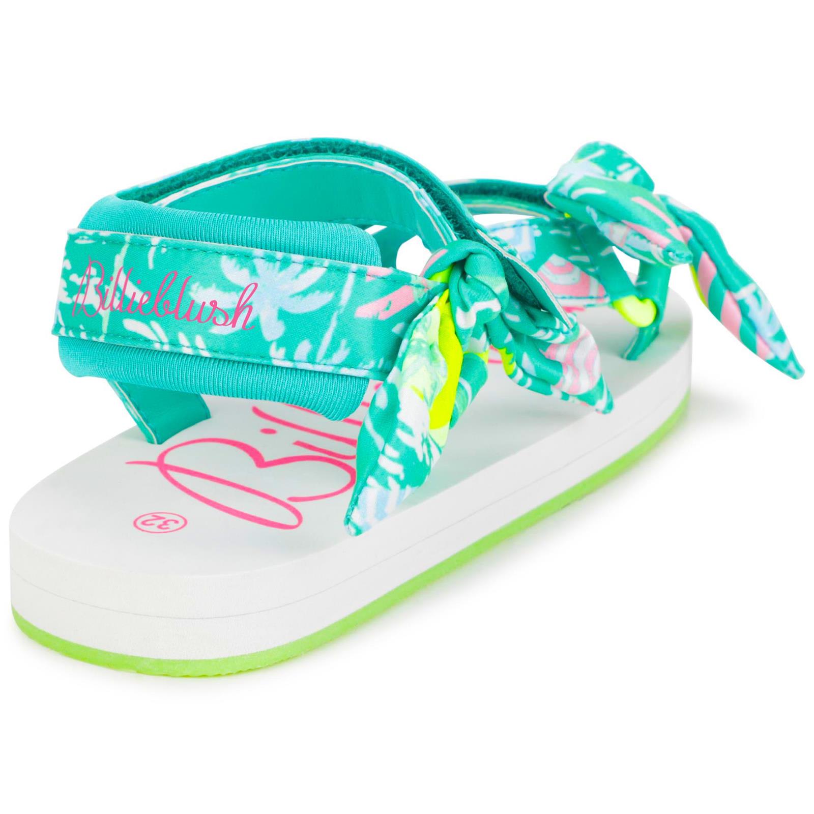 Shop Billieblush Sandals With Print In Green