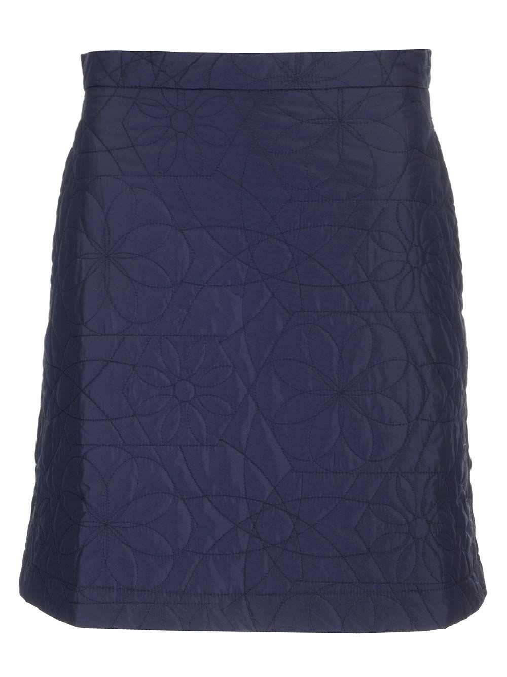 Maison Kitsuné Quilted Mini Skirt