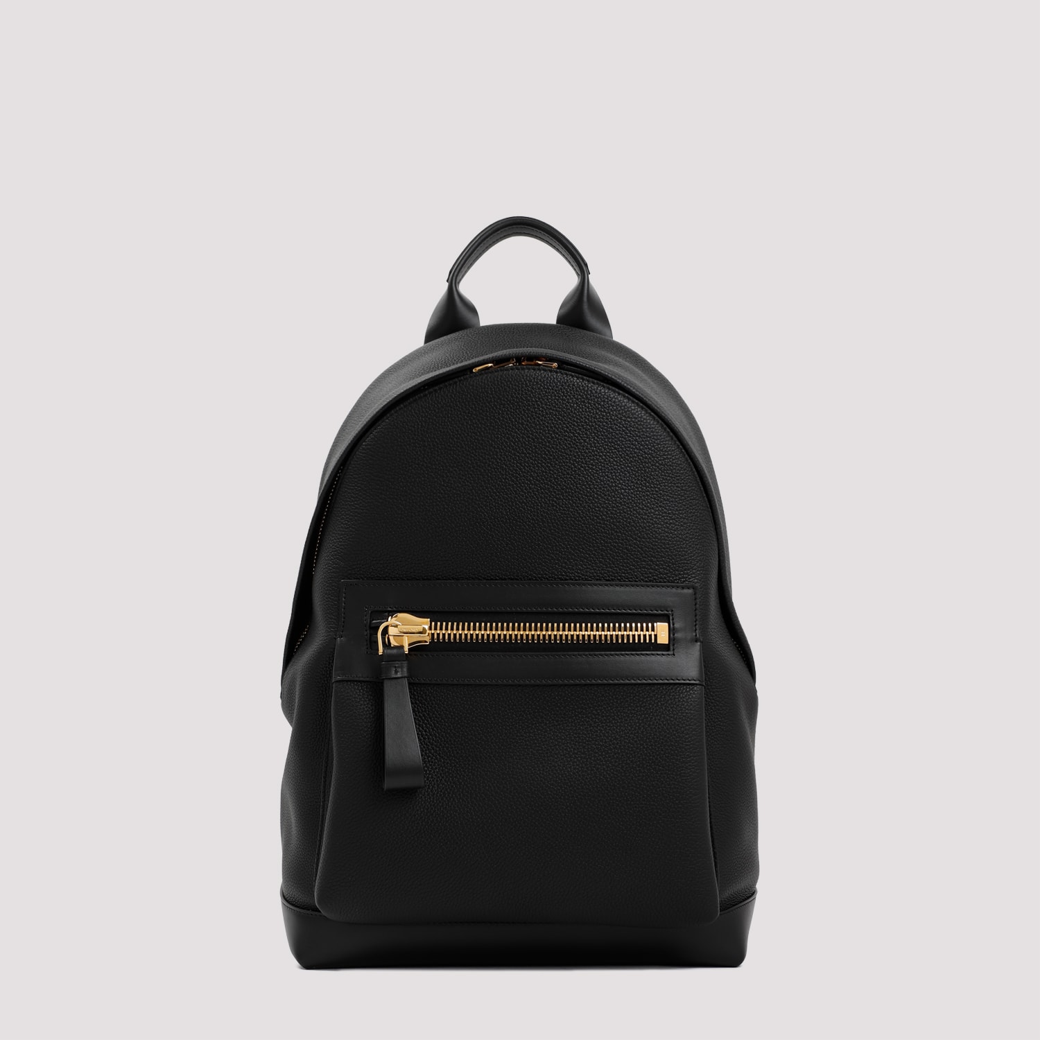 Shop Tom Ford Calf Leather Backpack In Black