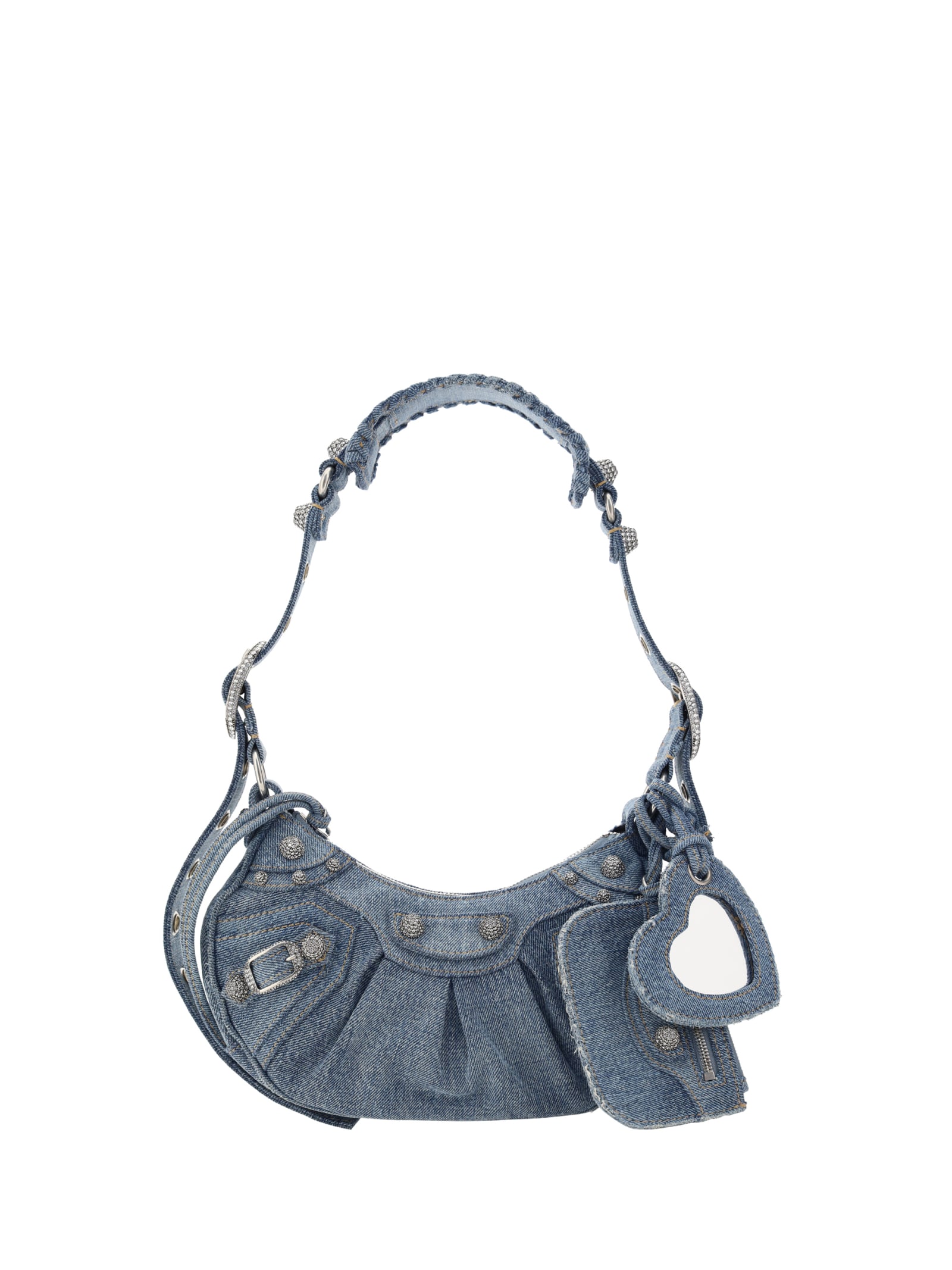 Shop Balenciaga Le Cagole Shoulder Bag In Blue