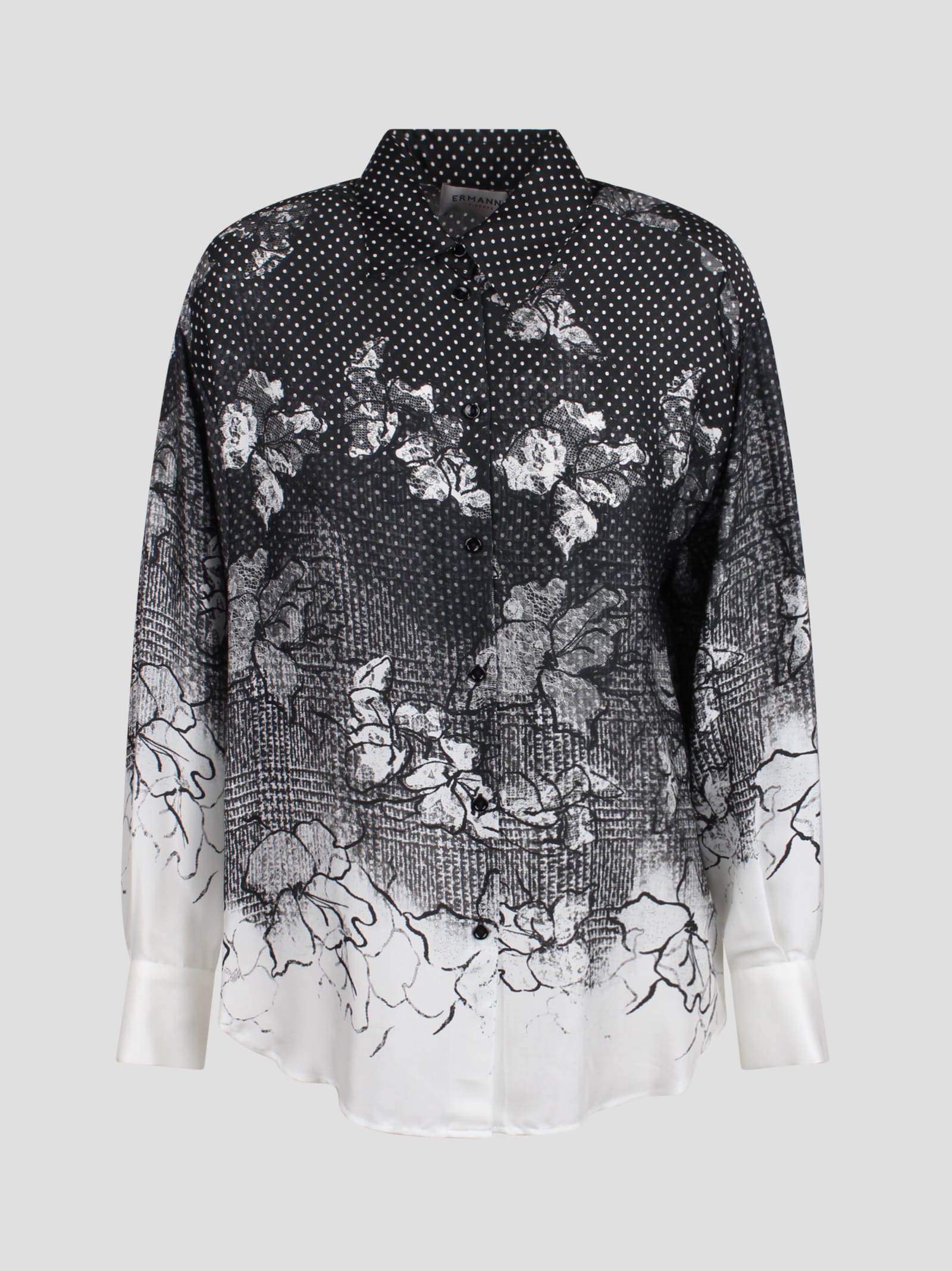 Lace-effect Flower Shirt