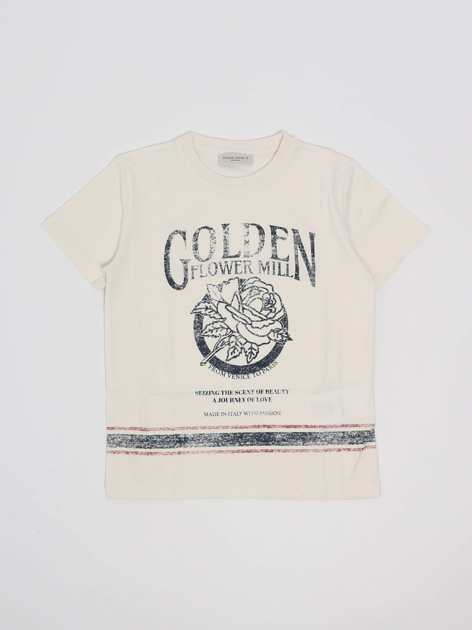 Shop Golden Goose T-shirt T-shirt In Bianco