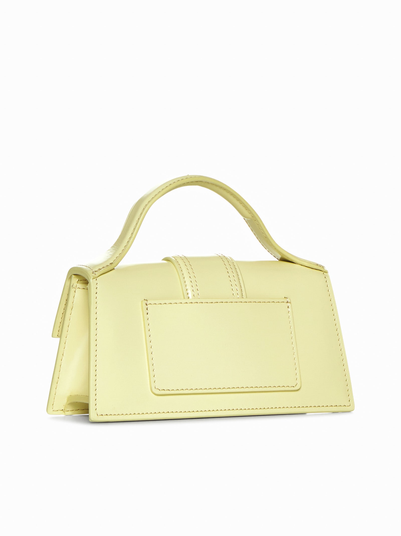 Shop Jacquemus Tote In Pale Yellow
