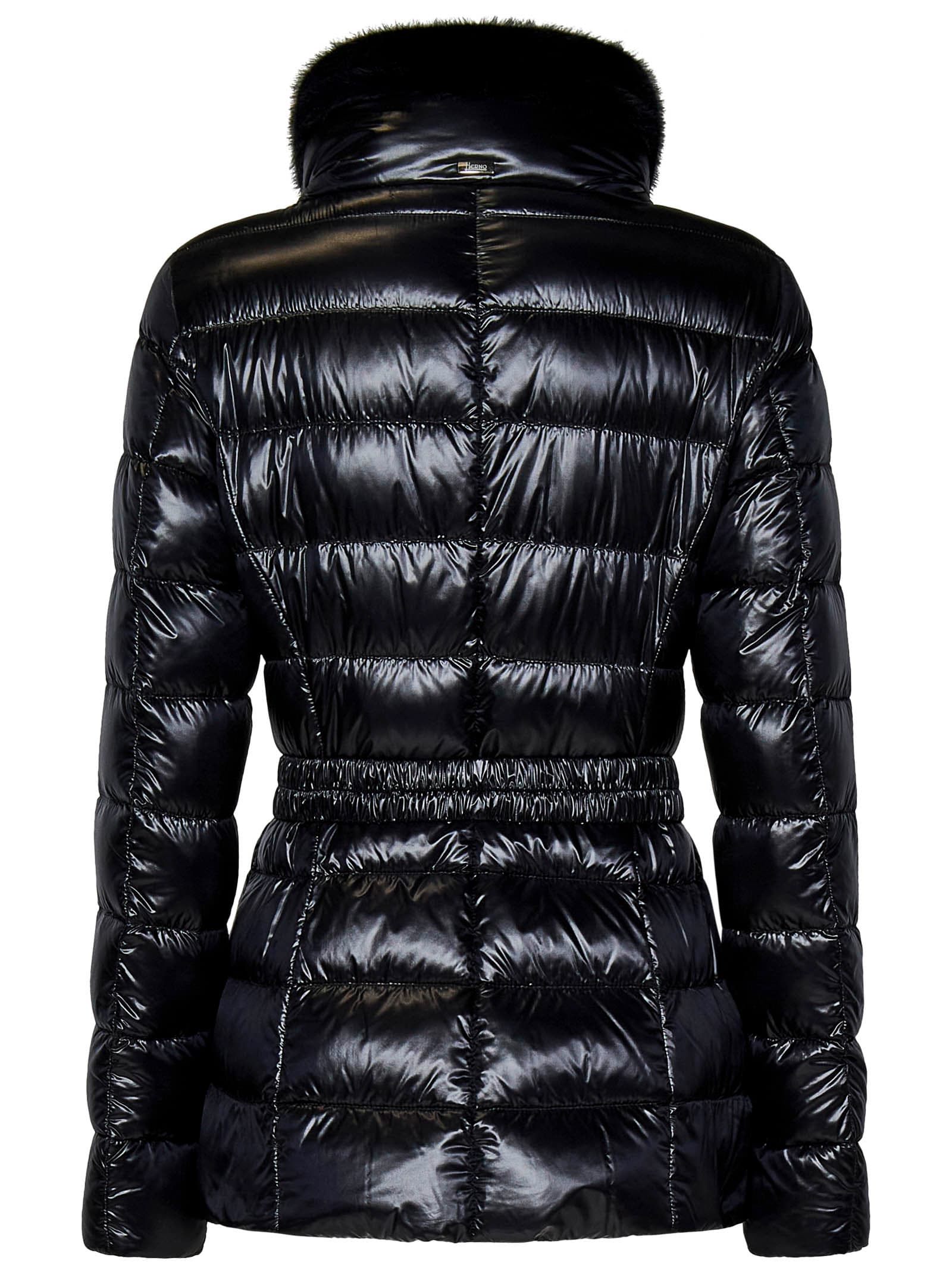 Shop Herno Claudia Down Jacket In Black